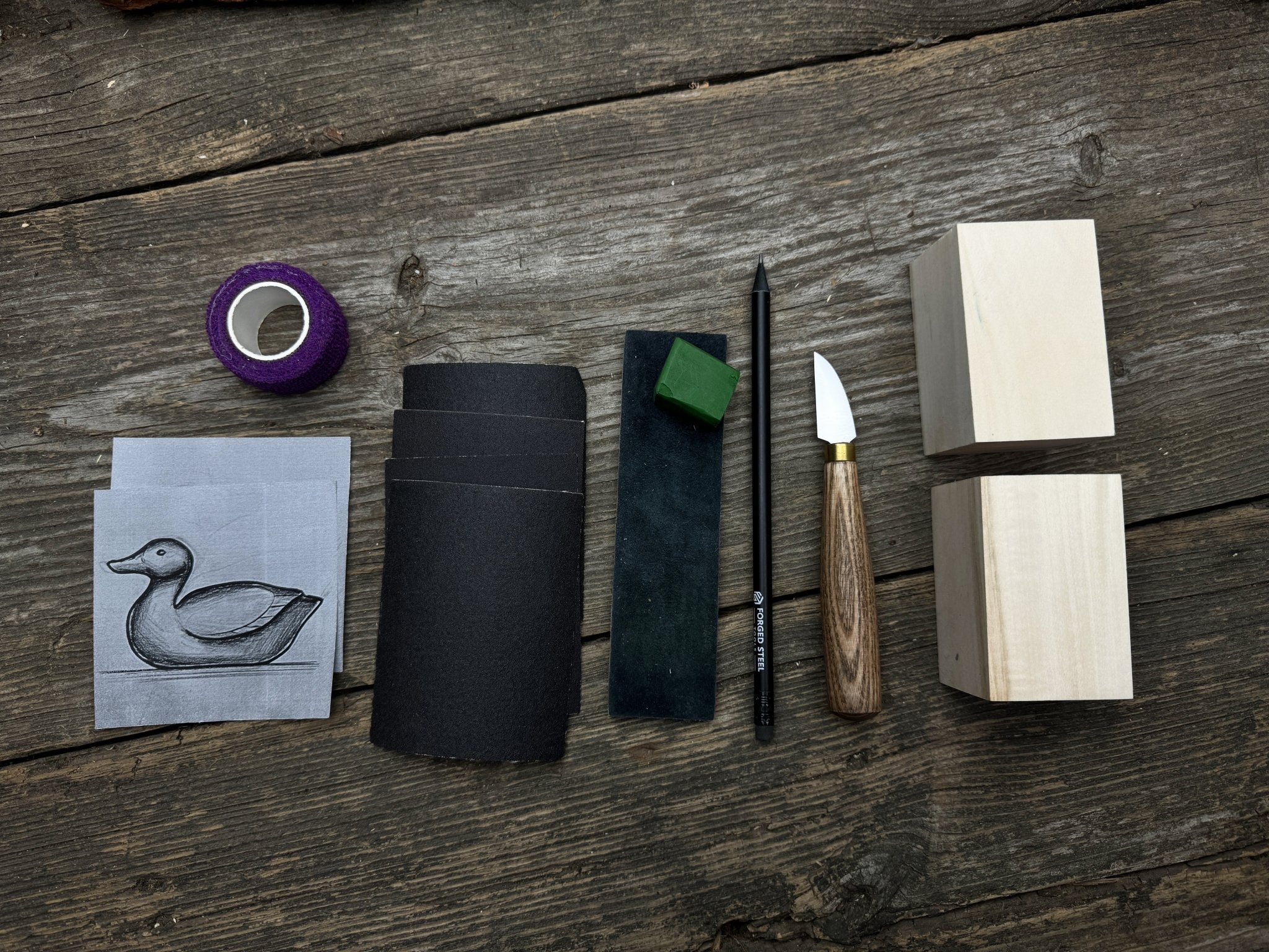 Duck Carving Kit - Complete Starter Whittling Kit for Beginners, Adults, Teens, and Kids - 4