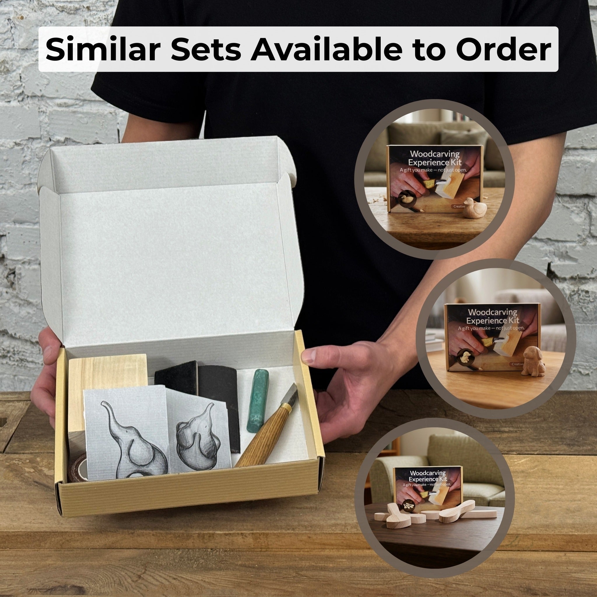 Elephant Carving Kit - Complete Starter Whittling Kit for Beginners, Adults, Teens, and Kids - 13