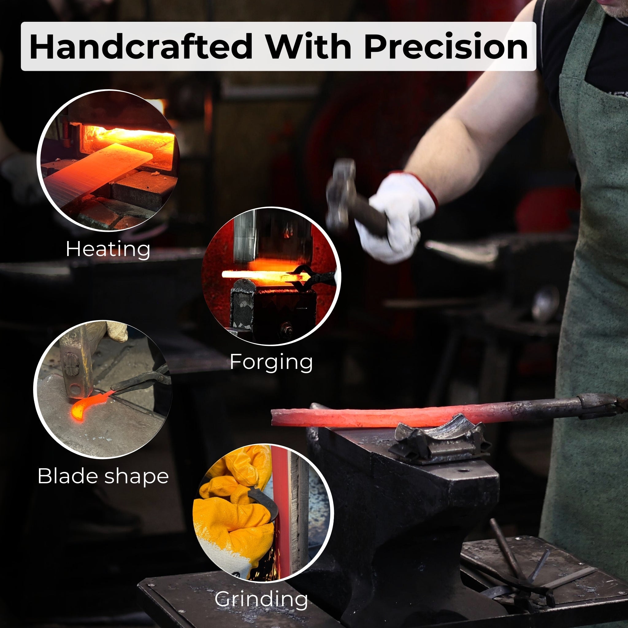 Forged Mushroom Knife with Brush, 6.5 cm (2.56 inches) - 8