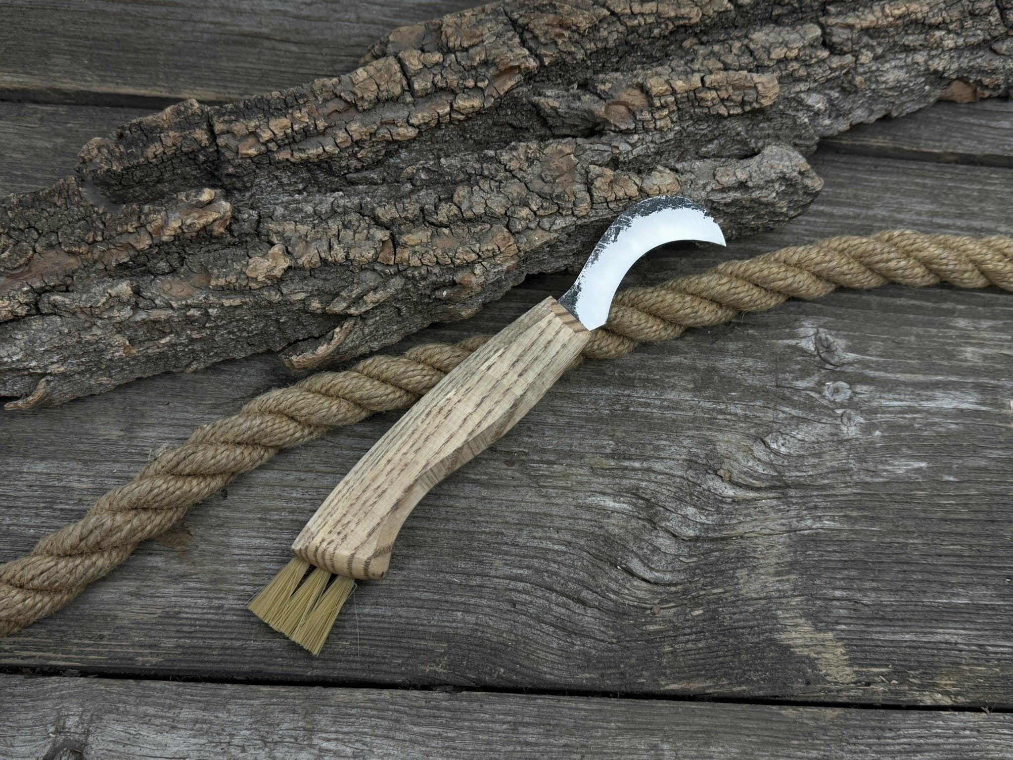 Forged Mushroom Knife with Brush, 6.5 cm (2.56 inches) - 5