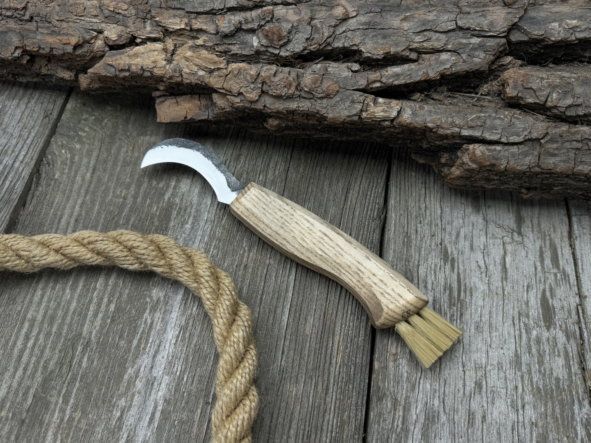 Forged Mushroom Knife with Brush, 6.5 cm (2.56 inches) - 10