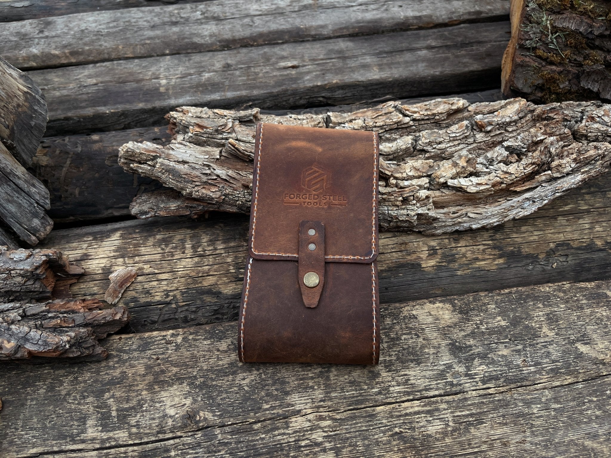 FST 2 Pocket Leather Tool Case - 5