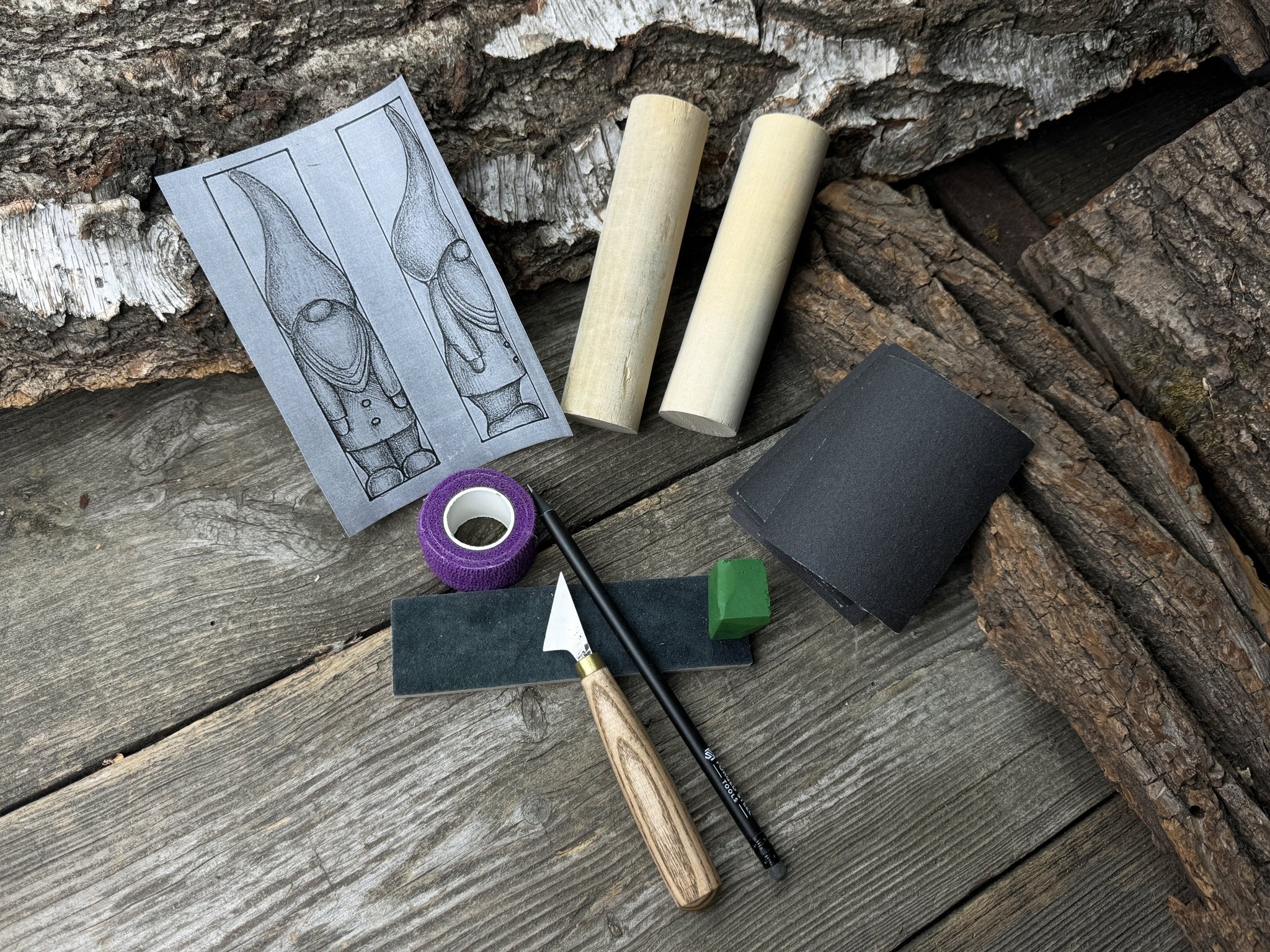 Gnome Carving Kit - Ideal for Beginners, Adults, Teens & Kids - 5