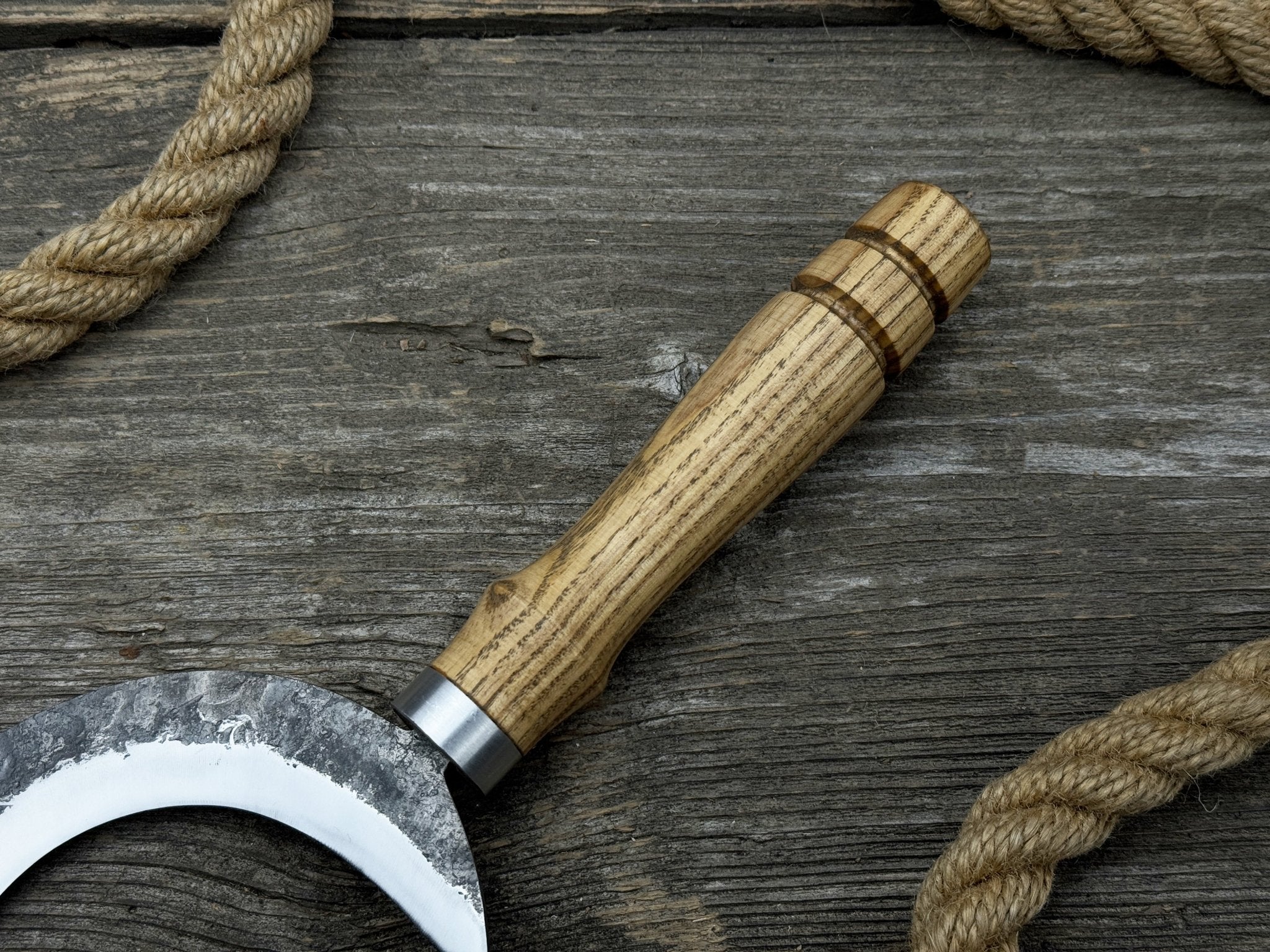 Hand - Forged Athame Ritual Witch Sickle, ⌀ 13 cm (5.12 inches) - 6