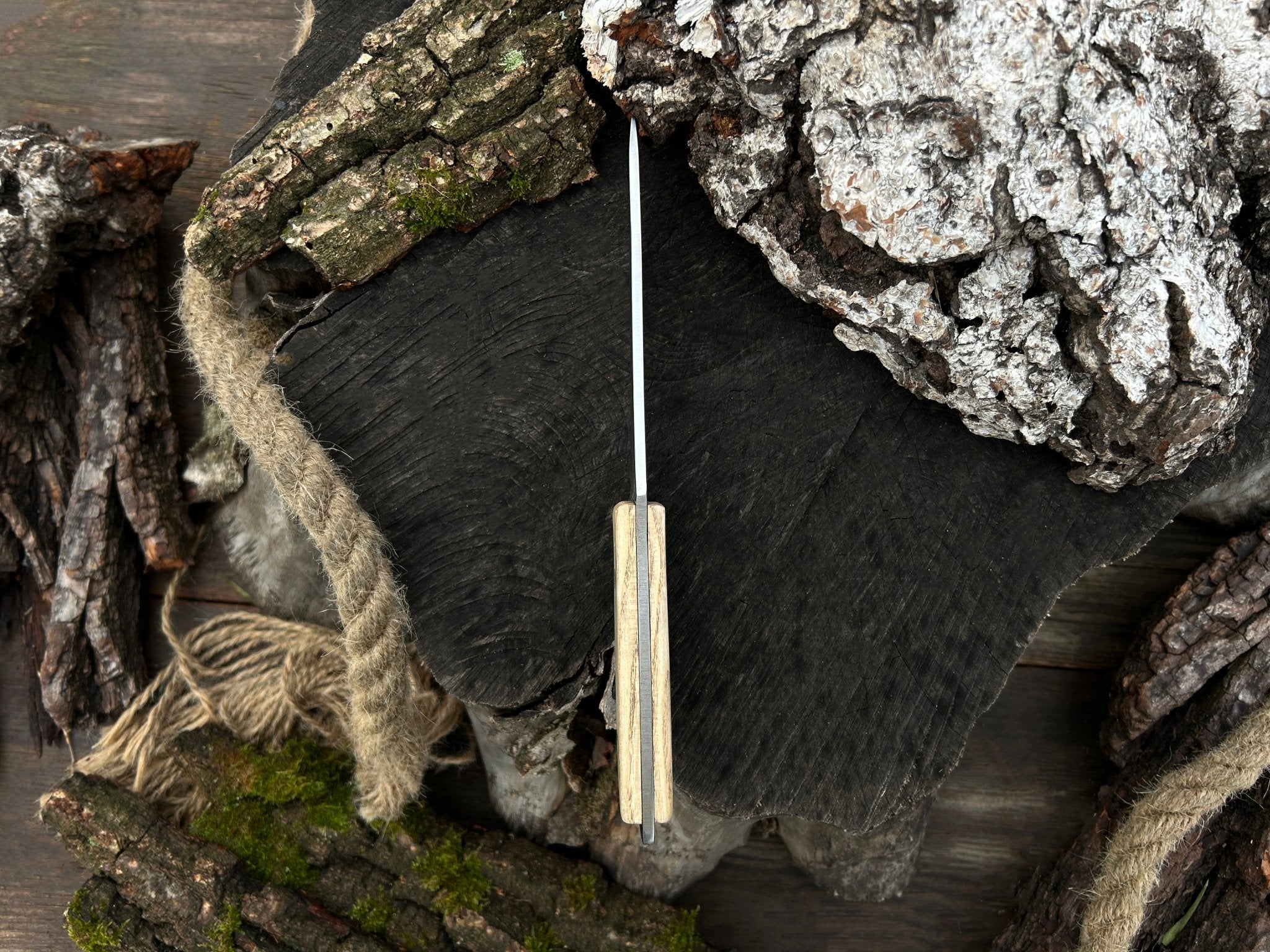 Hand - Forged Bushcraft Knife, 12 cm (4.72 inches) - 4