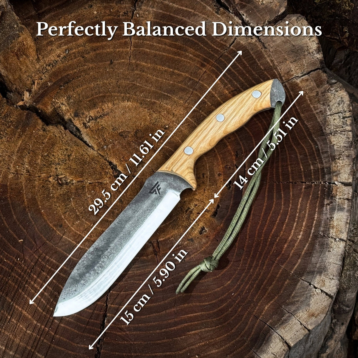 Hand-Forged Bushcraft Knife, 15.5 cm (6.1 inches) - 3