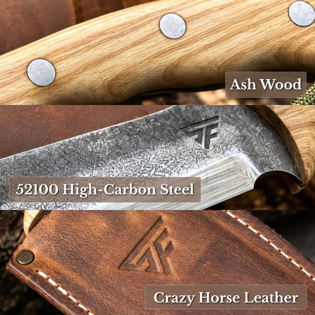 Hand-Forged Bushcraft Knife, 15.5 cm (6.1 inches) - 7