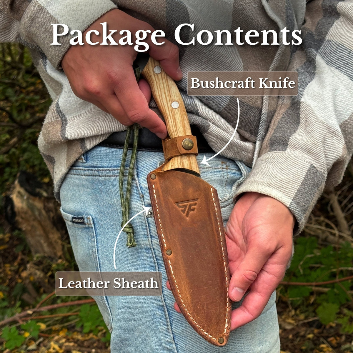 Hand-Forged Bushcraft Knife, 15.5 cm (6.1 inches) - 9
