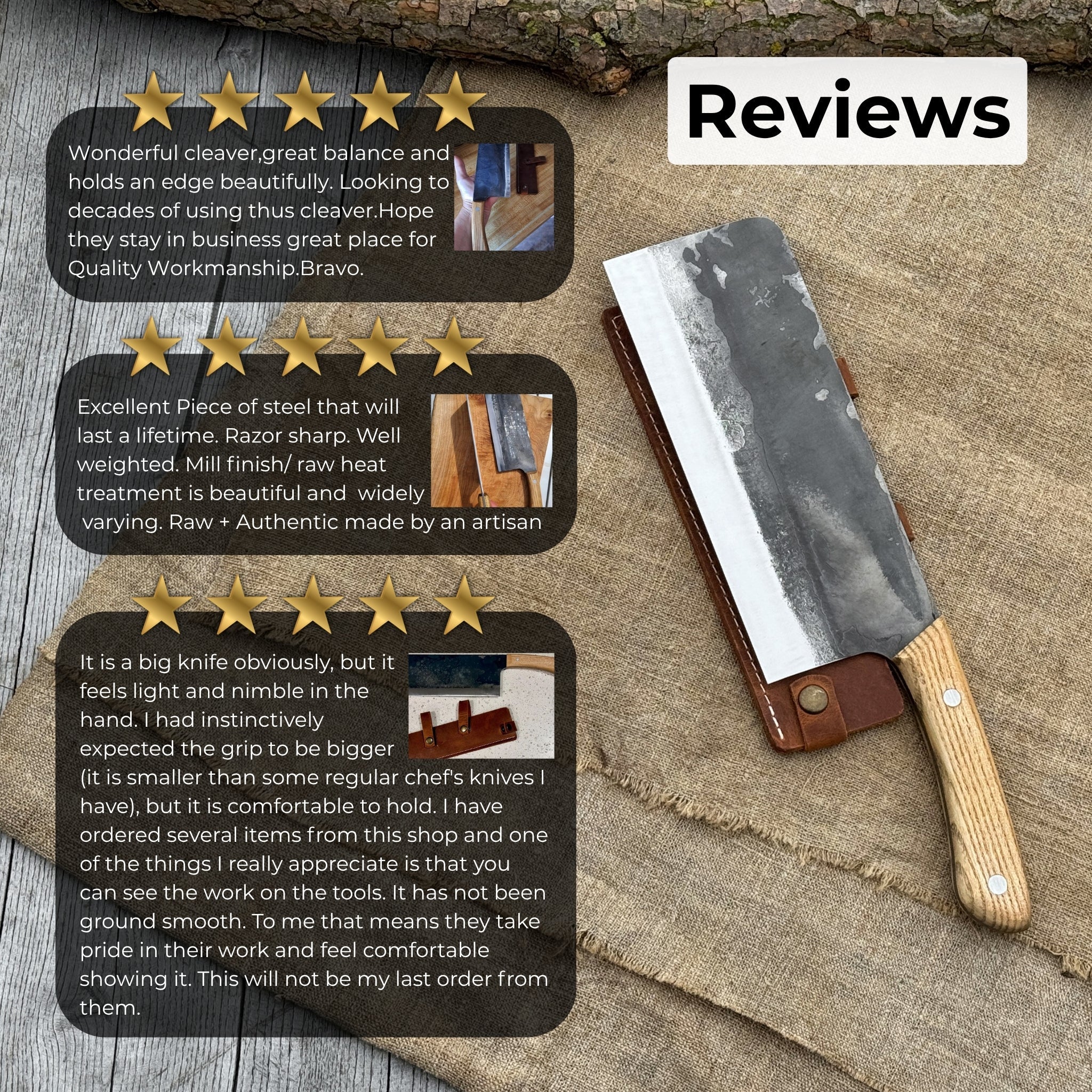 Hand-Forged Bushcraft Knife, 20.5 cm (8.07 inches) - 7