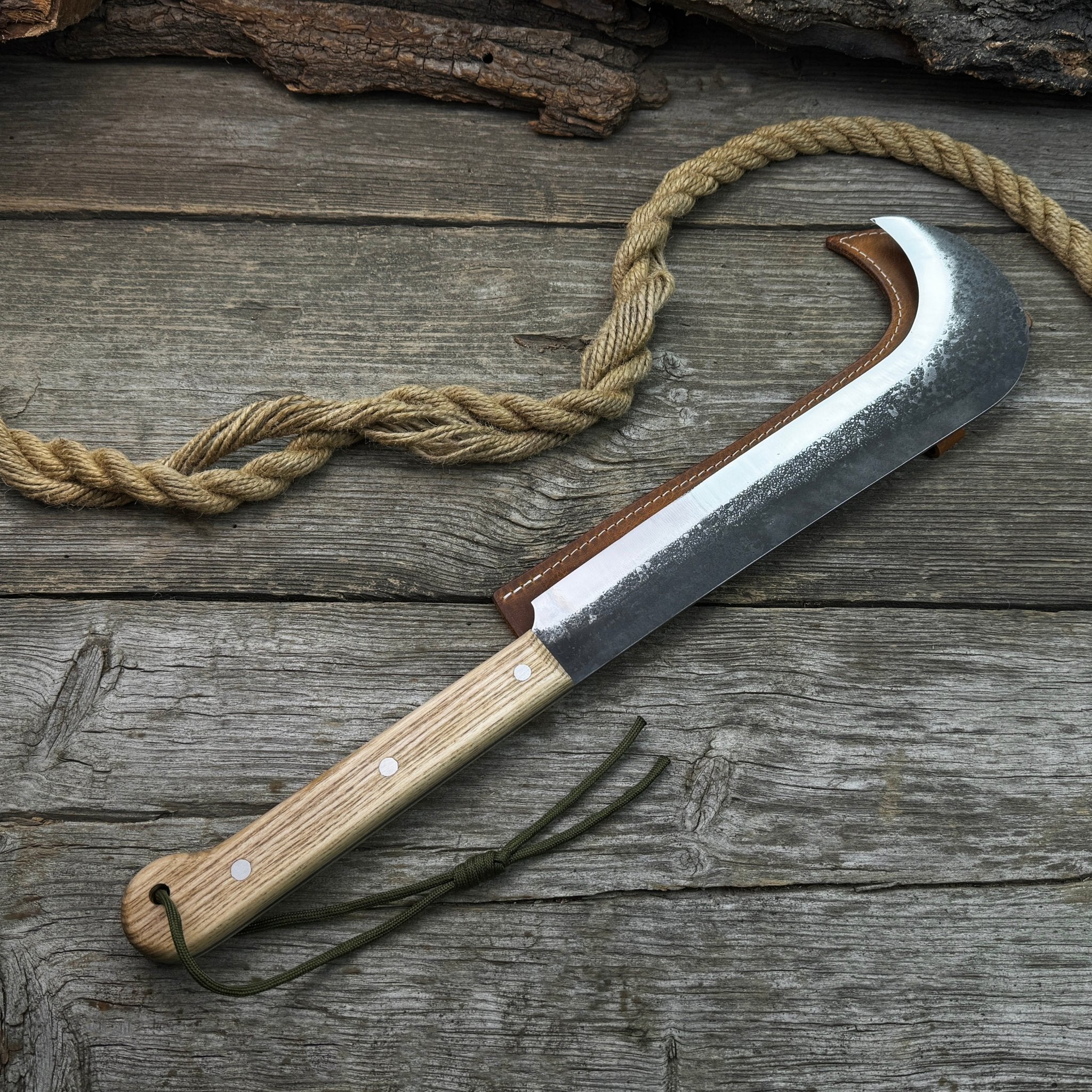 Hand - Forged Bushcraft Knife, 27 cm (10.6 inches) - 6
