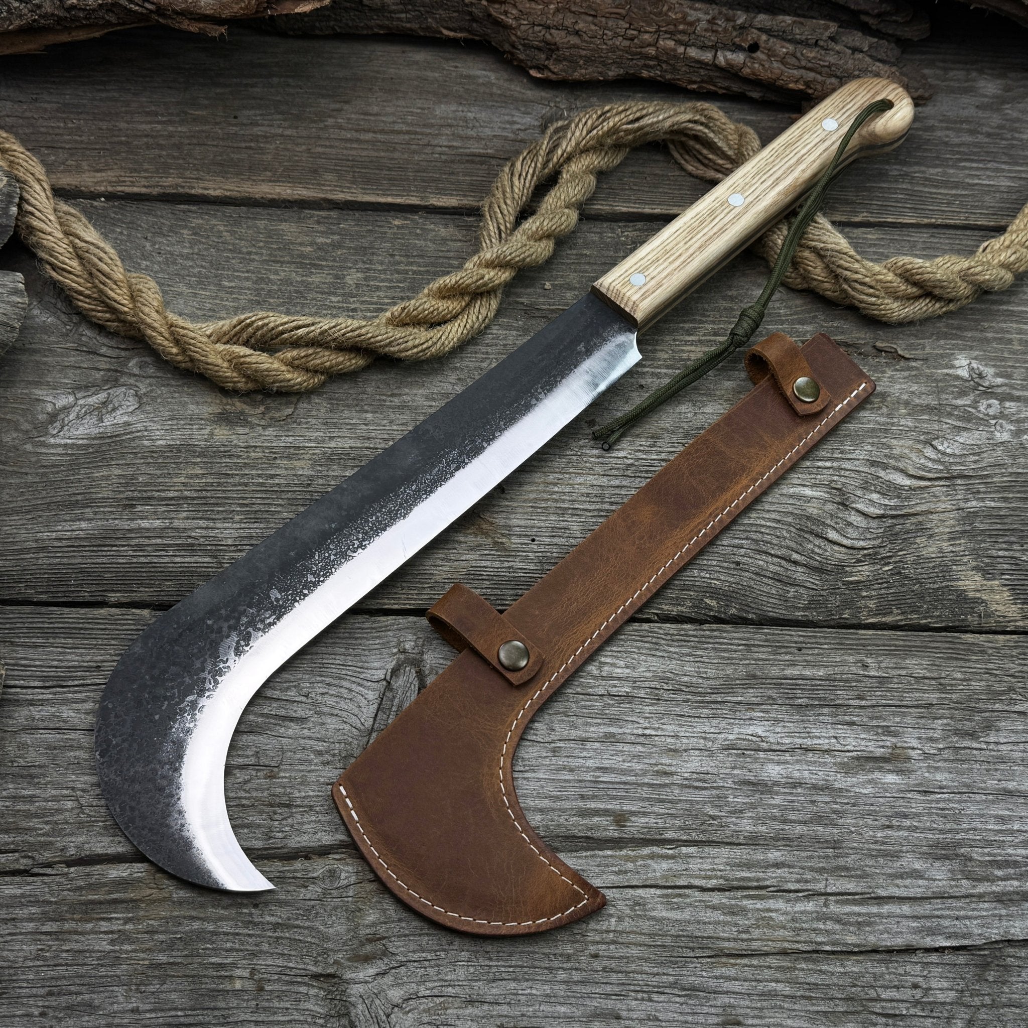 Hand - Forged Bushcraft Knife, 27 cm (10.6 inches) - 4