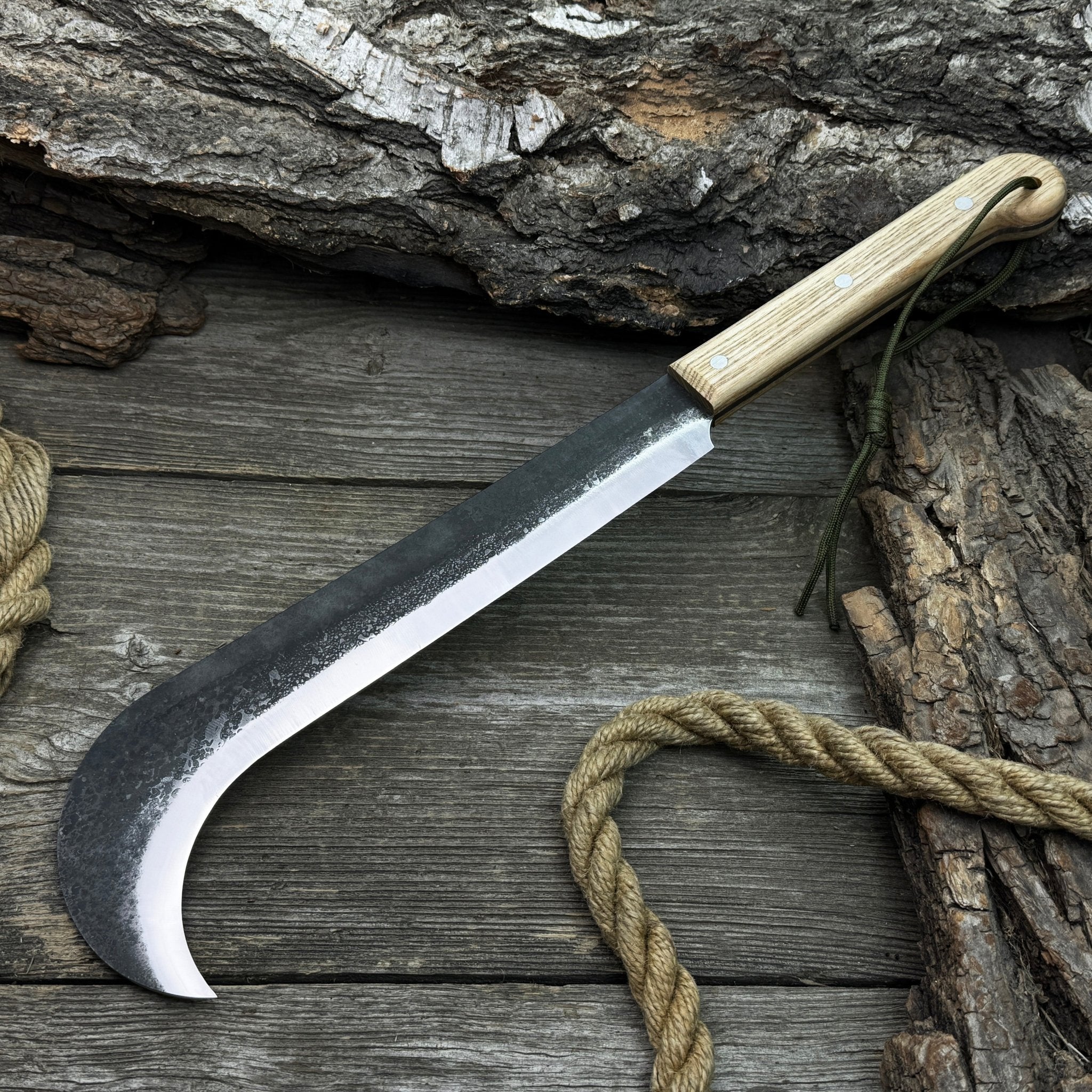 Hand - Forged Bushcraft Knife, 27 cm (10.6 inches) - 9