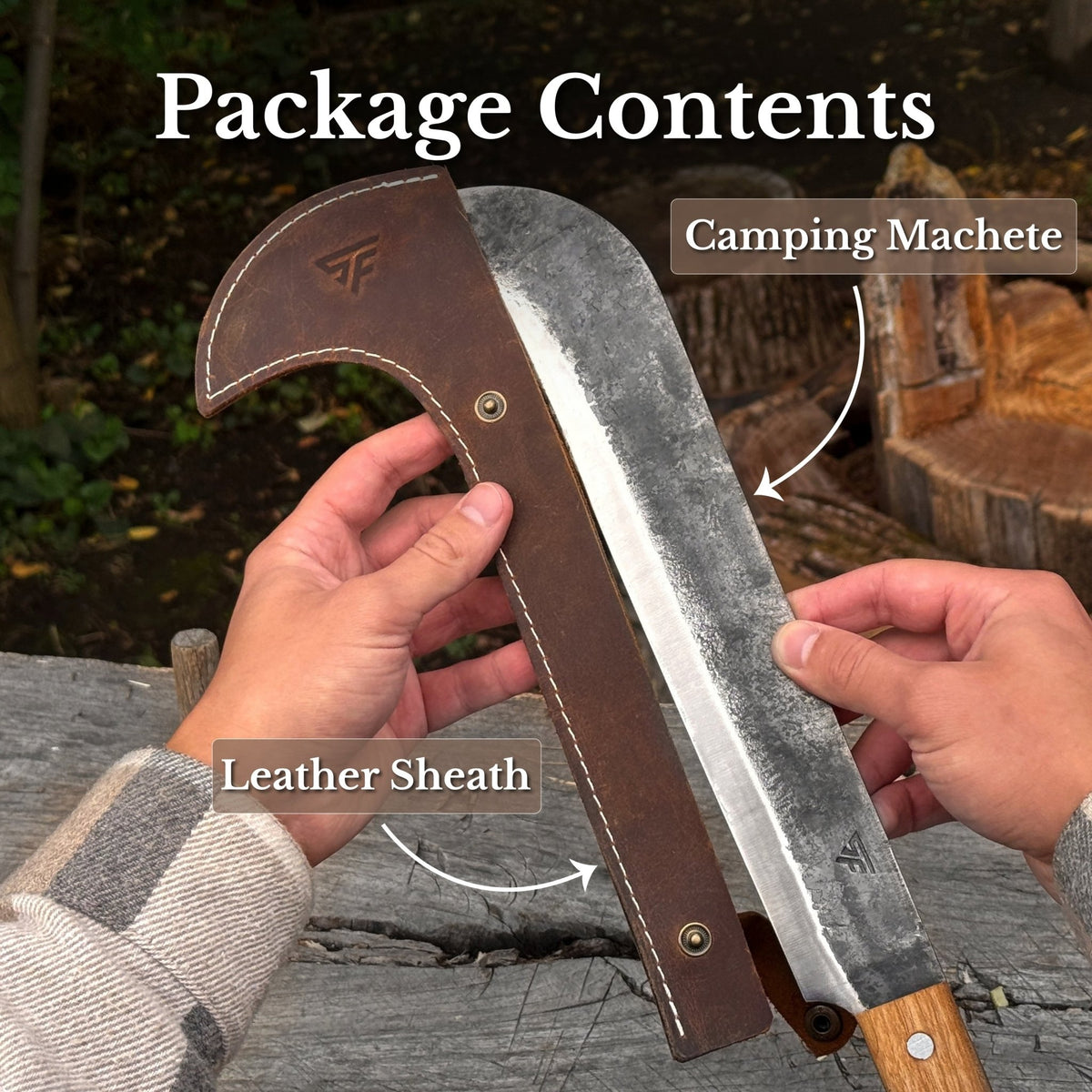 Hand-Forged Bushcraft Knife, 27 cm (10.6 inches) - 8