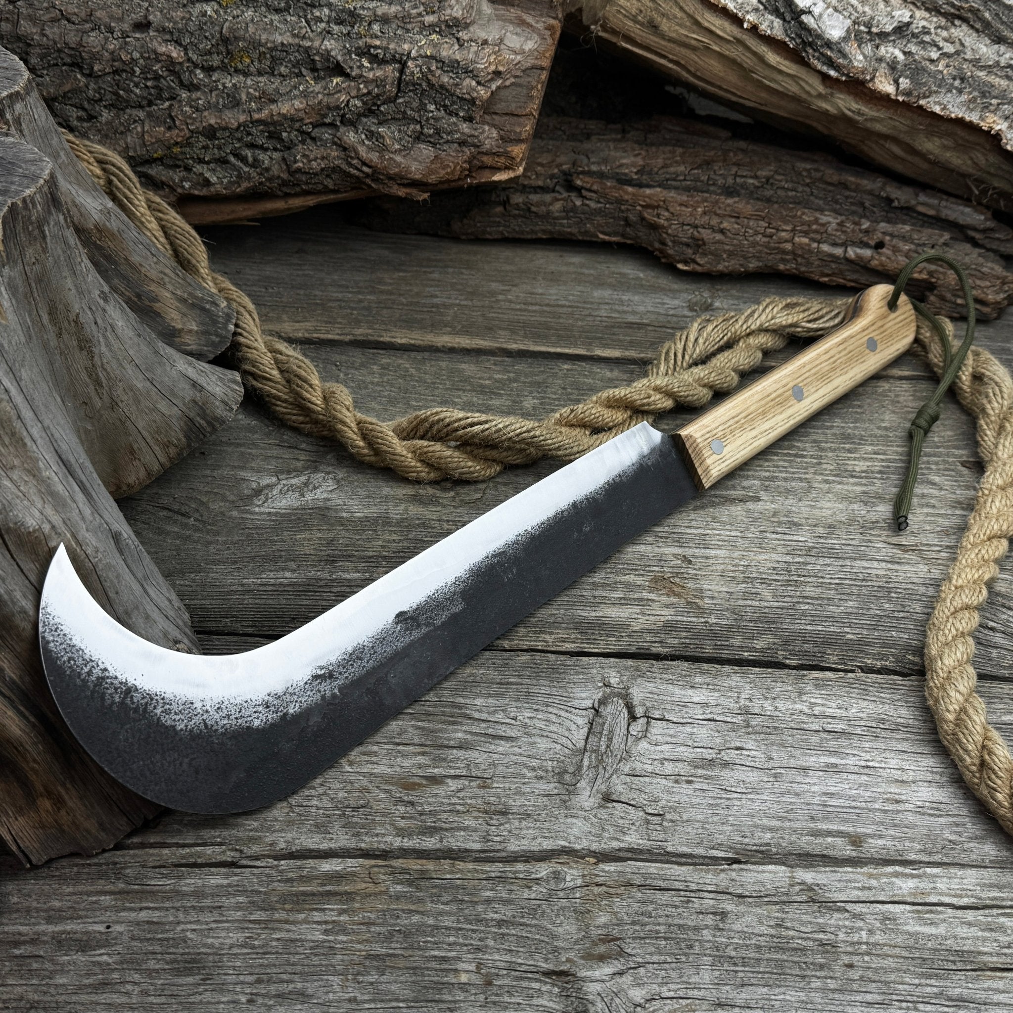 Hand - Forged Bushcraft Knife, 27 cm (10.6 inches) - 8