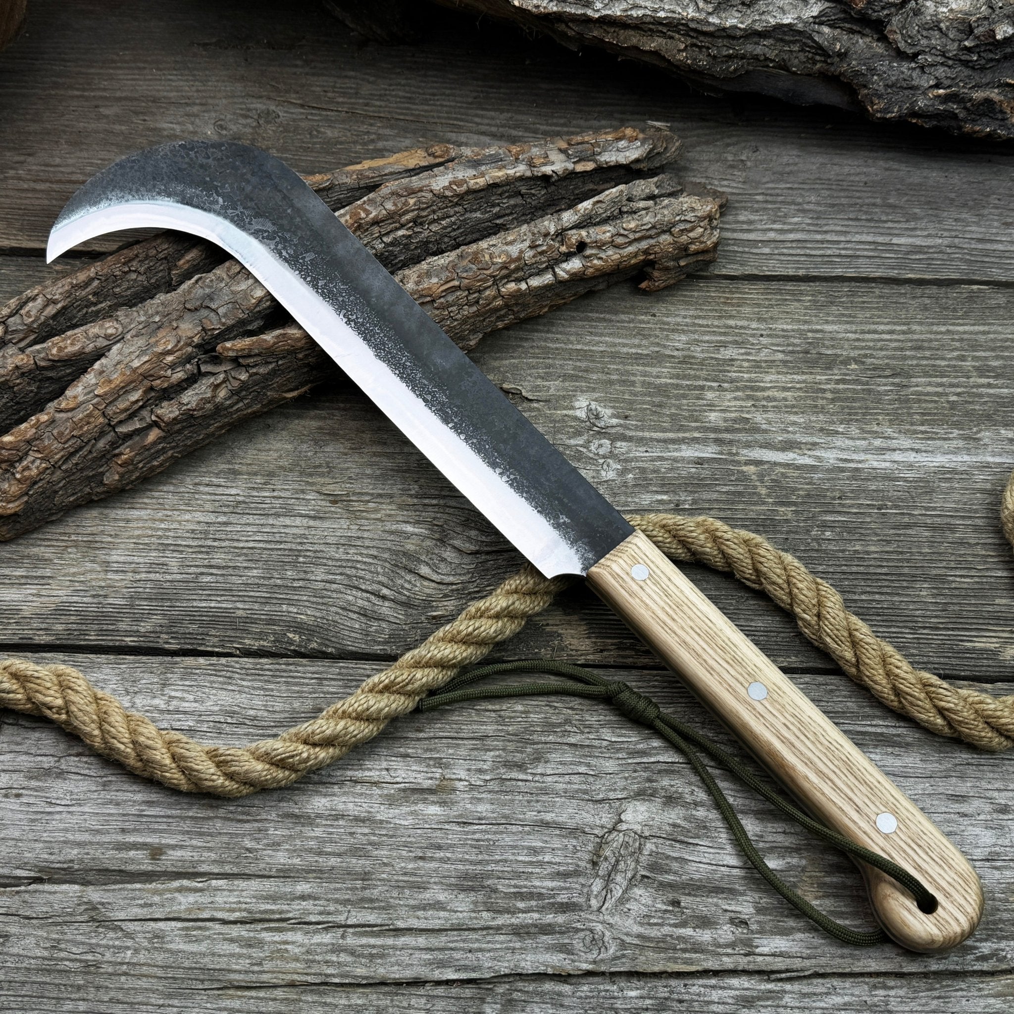 Hand - Forged Bushcraft Knife, 27 cm (10.6 inches) - 10