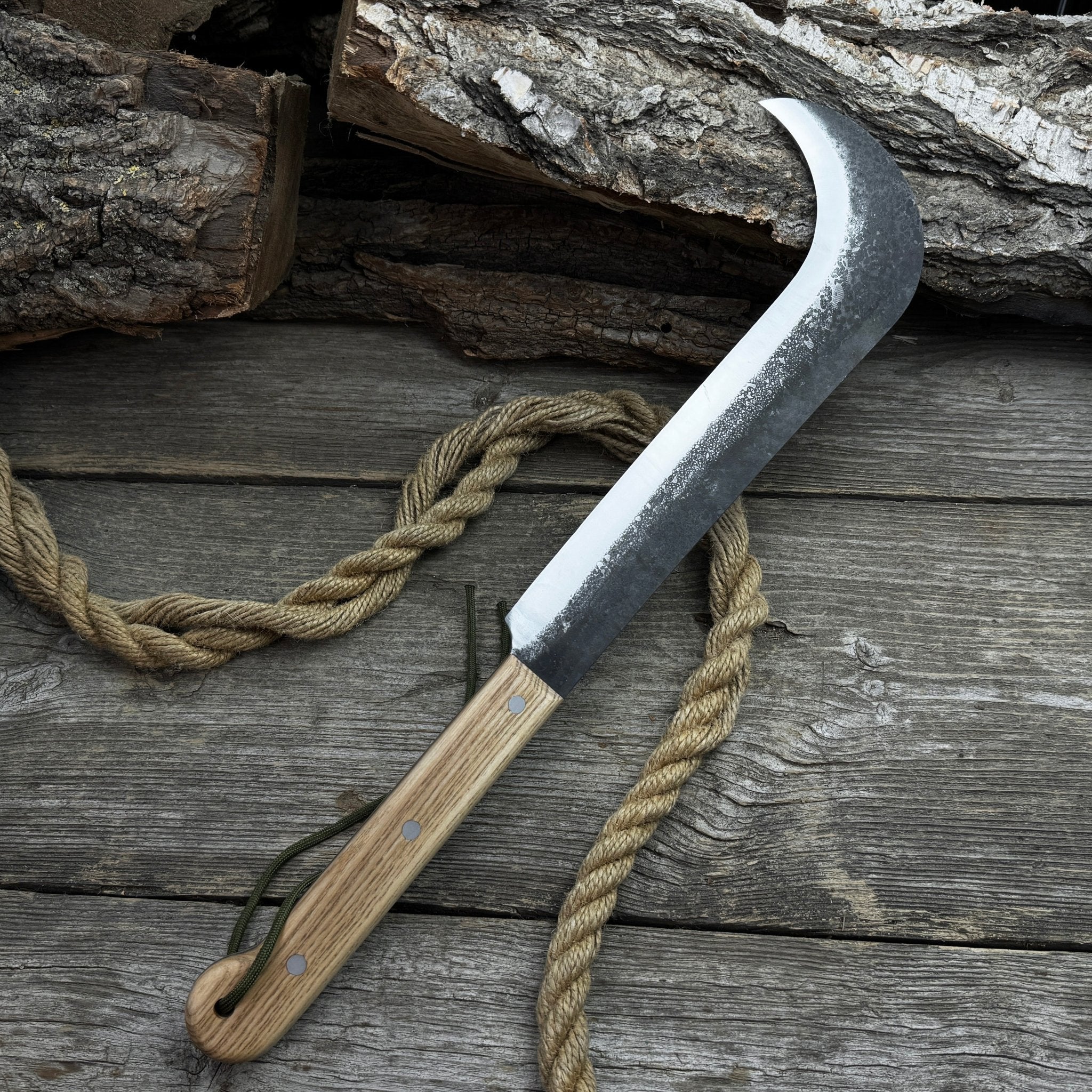 Hand - Forged Bushcraft Knife, 27 cm (10.6 inches) - 5