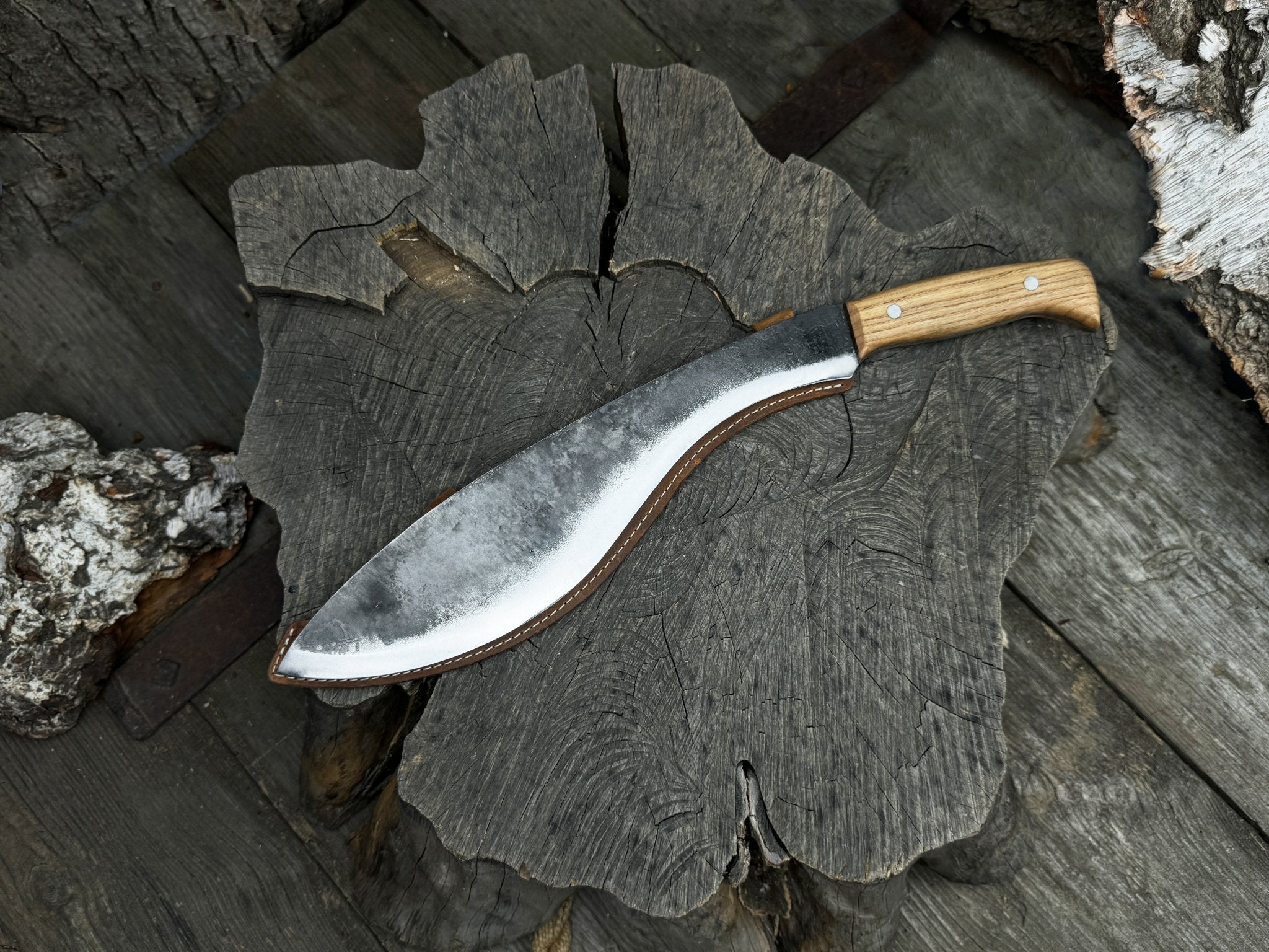 Hand - Forged Bushcraft Knife, 30 cm (11.81 inches) - 5