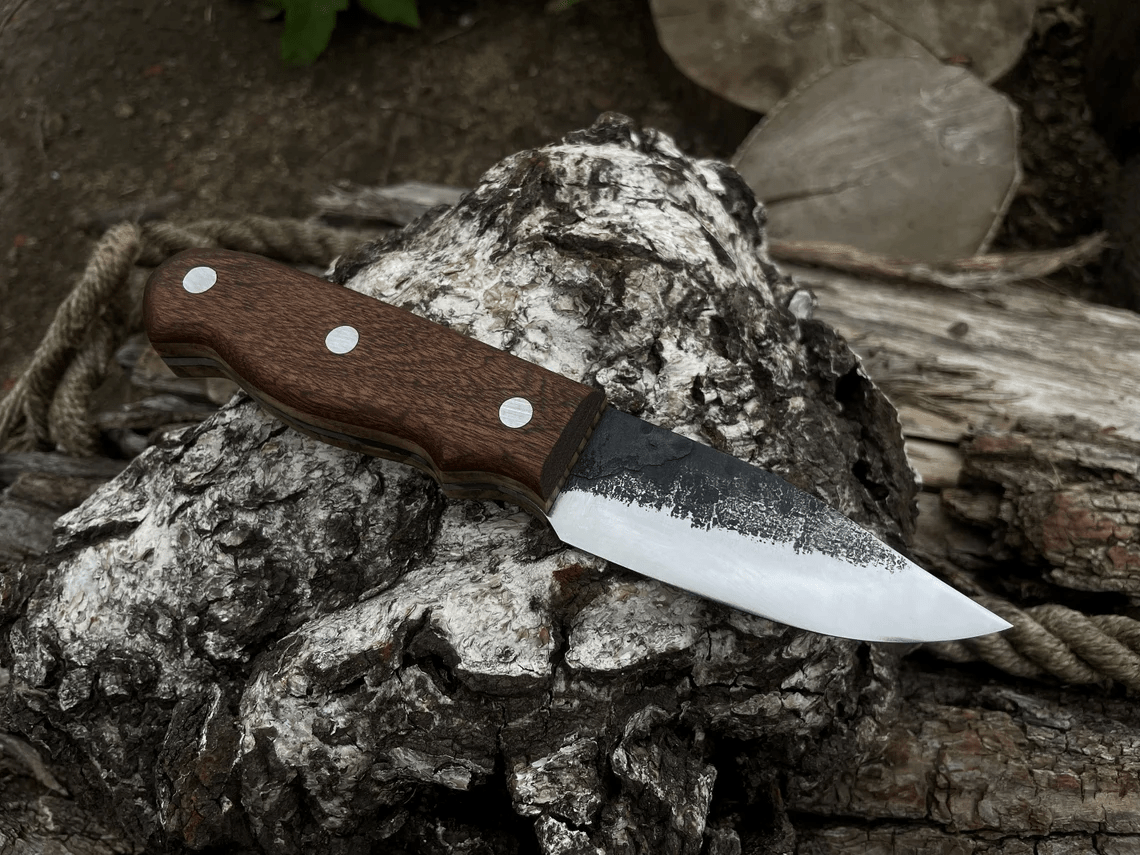 Hand - Forged Bushcraft Knife, 9 cm (3.5 inches) - 5