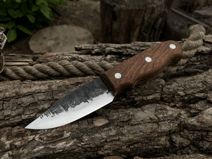 Hand - Forged Bushcraft Knife, 9 cm (3.5 inches) - 4