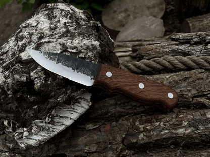 Hand - Forged Bushcraft Knife, 9 cm (3.5 inches) - 2