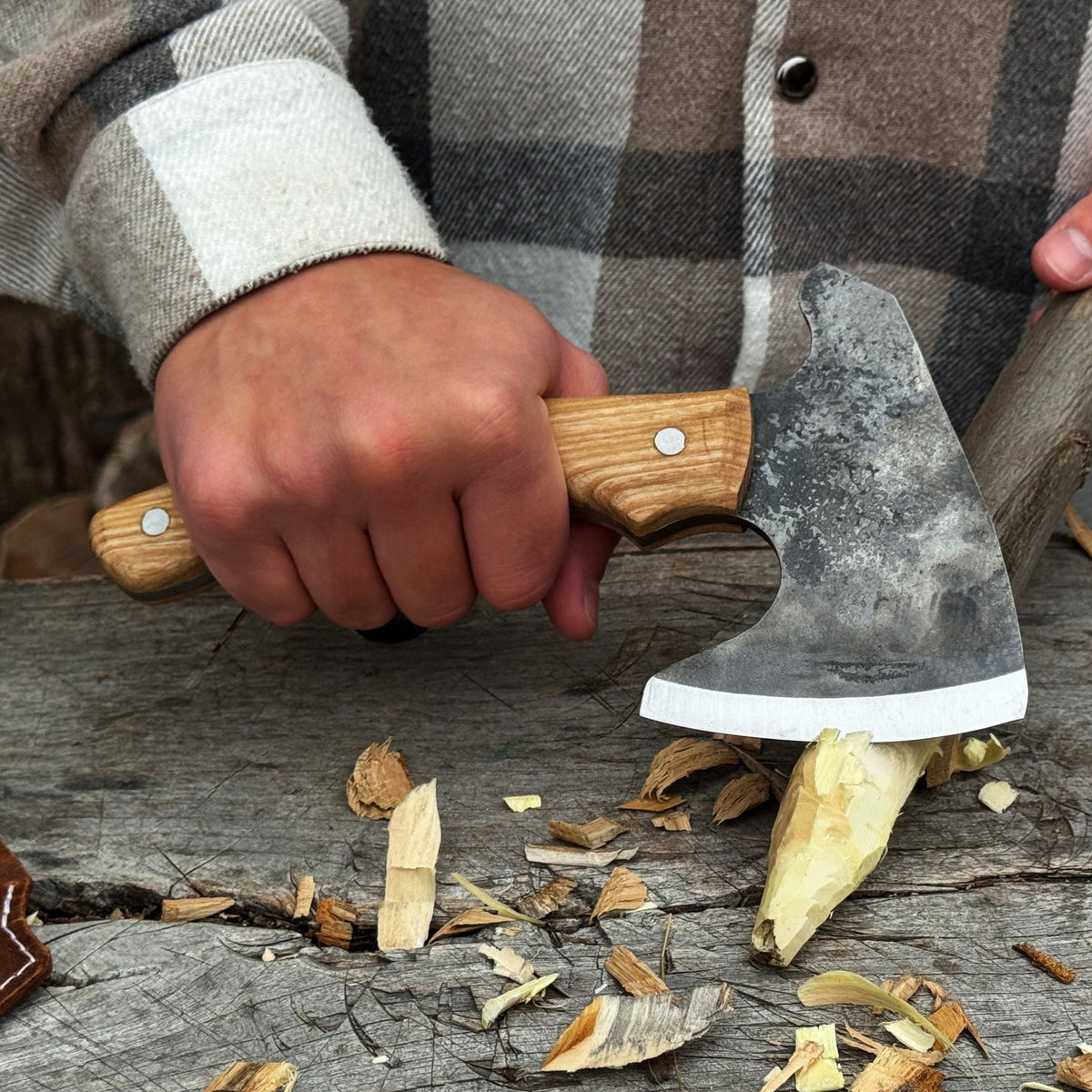 Hand-Forged Camping Axe, 455 g / 1 lb - 4