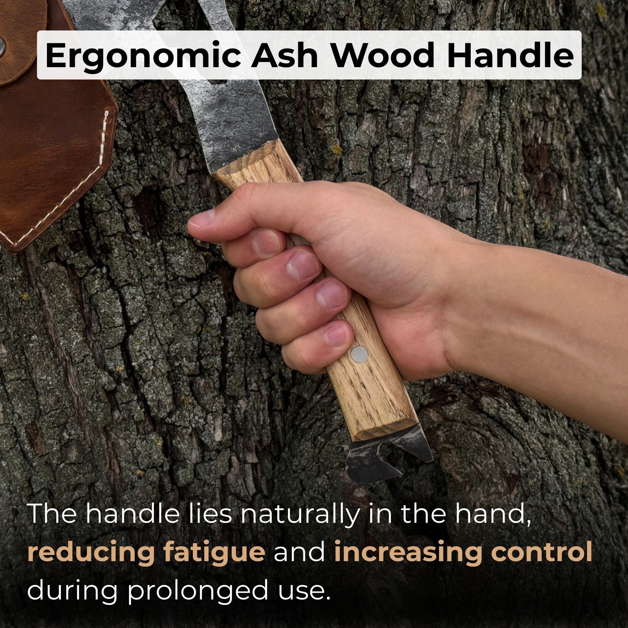 Hand - Forged Camping (Chopping) Axe, 0.6 kg (1.32 Ibs) - 4