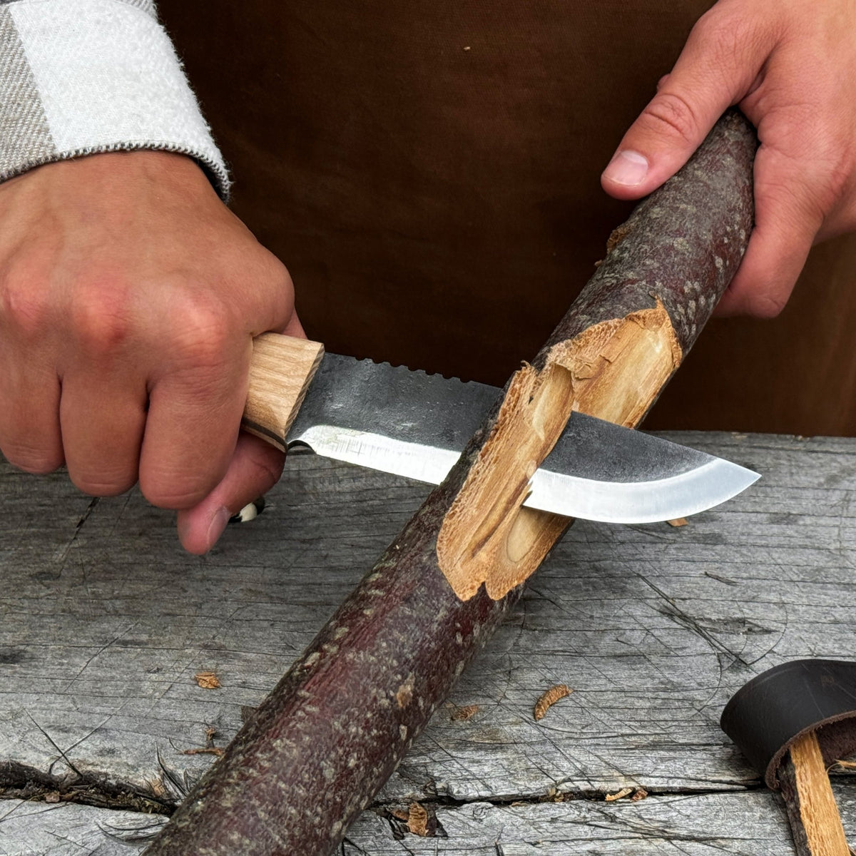 Hand-Forged Camping Knife, 12.5 cm (4.9 inches) - 4