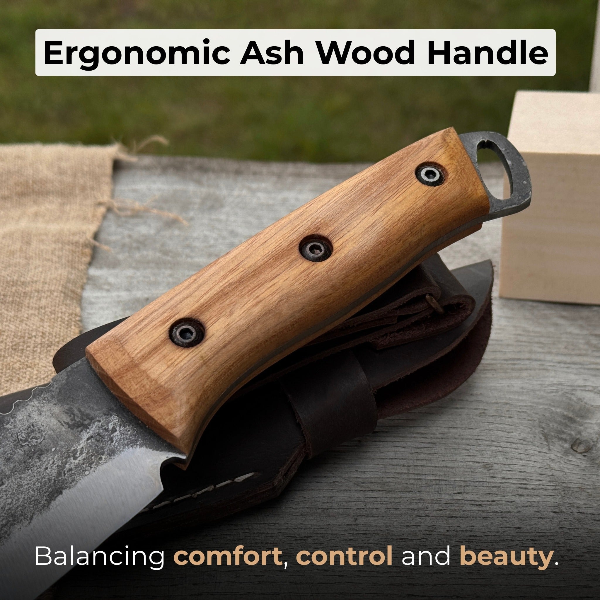 Hand - Forged Camping Knife, 12.5 cm (4.9 inches) - 3