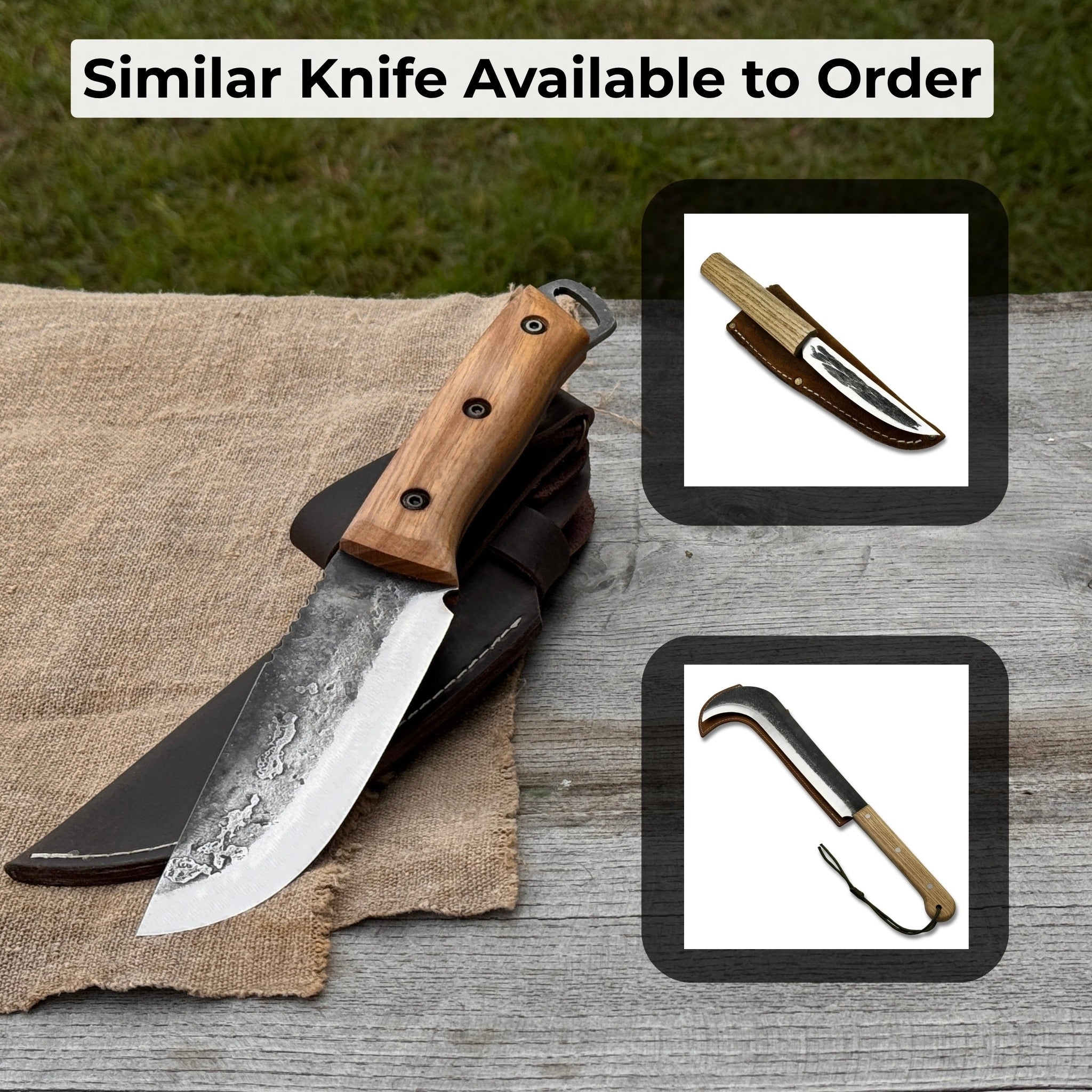 Hand - Forged Camping Knife, 12.5 cm (4.9 inches) - 10