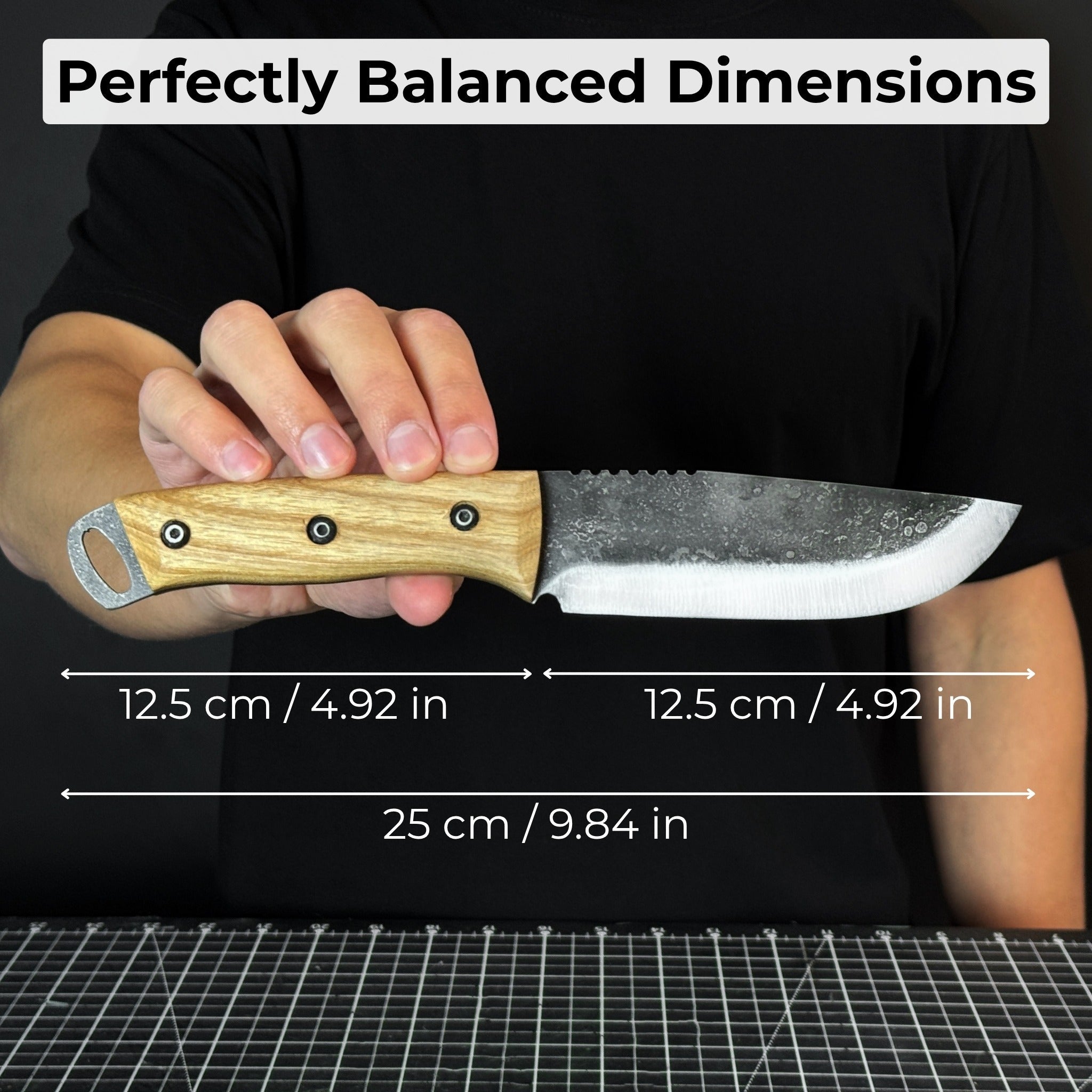 Hand - Forged Camping Knife, 12.5 cm (4.9 inches) - 5