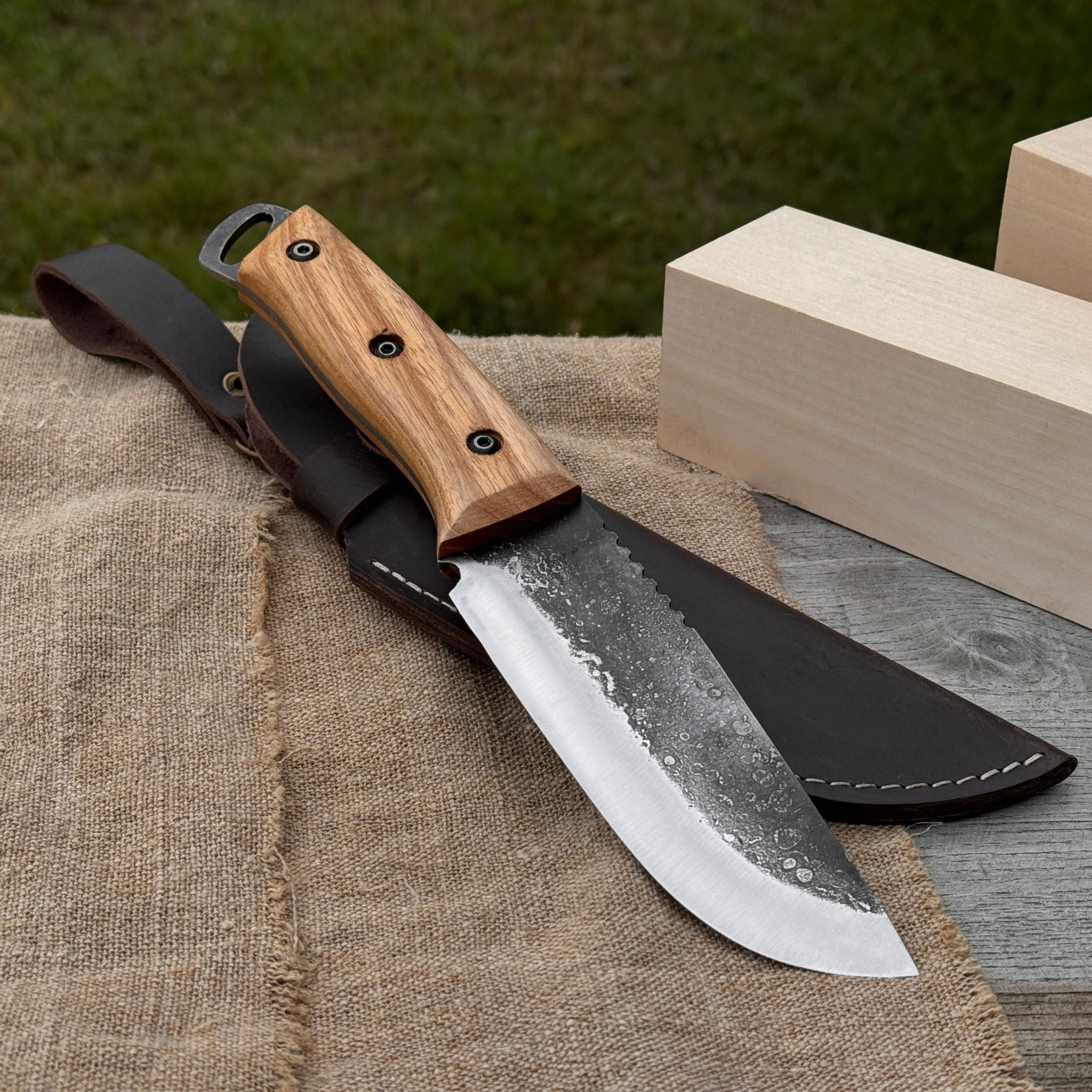 Hand - Forged Camping Knife, 12.5 cm (4.9 inches) - 1