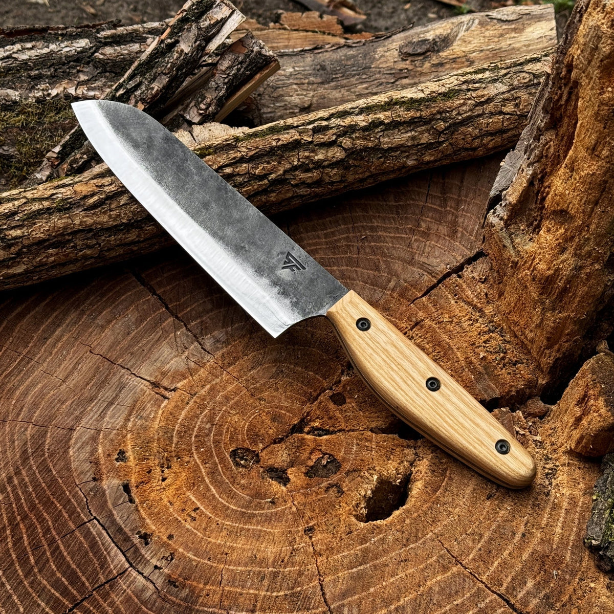 Hand Forged Camping Knife, 18.5 cm / 7.28 in - 1