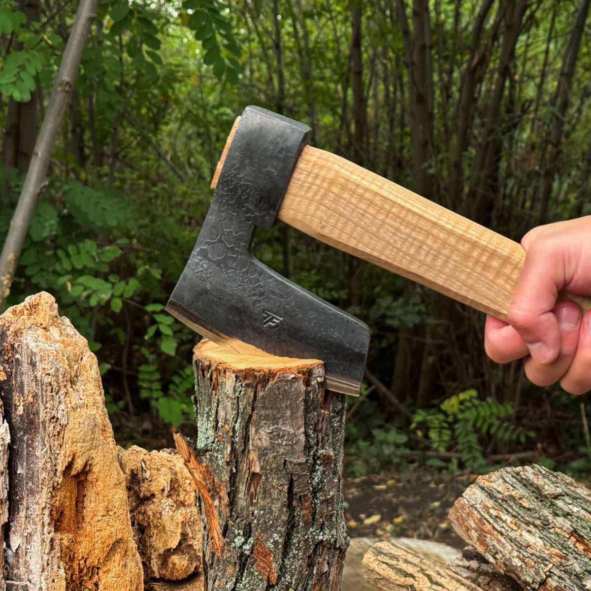 Hand-Forged Carpenter's Axe with Belt Loop, 0.84 kg (1.85 lb) - 4