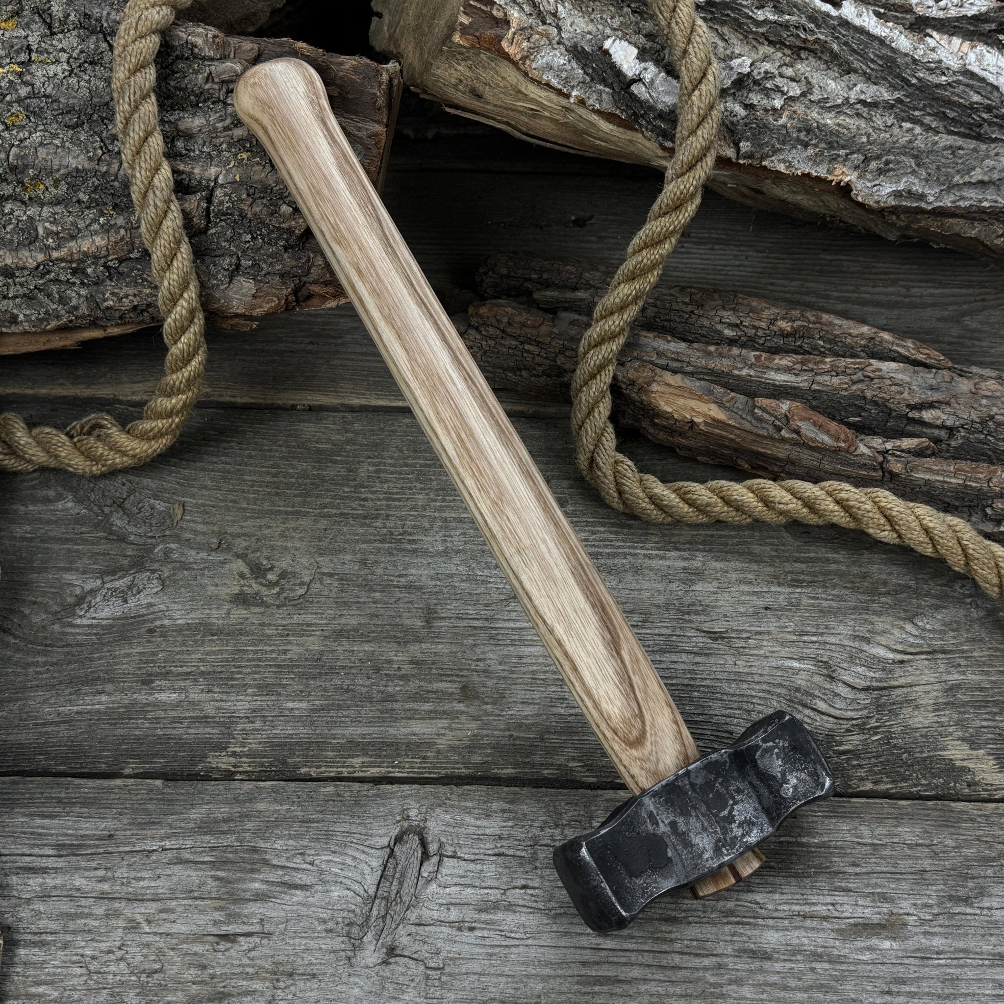 Hand - Forged Double Blacksmith's Hammer, 1 kg (2.2 lbs) - 2
