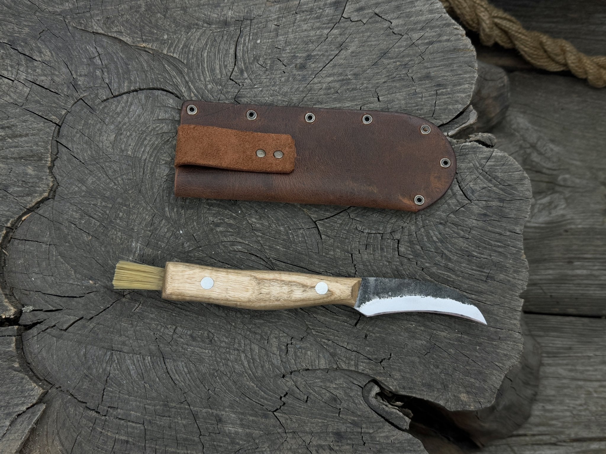 Hand - Forged Knife for Mushroom Foraging, 8 cm (3.15 inches) - 8