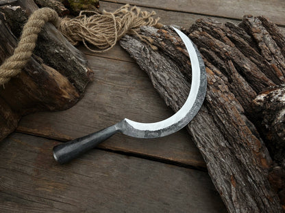 Hand - Forged Large Sickle, ⌀19 cm (7.5 inches) - 6