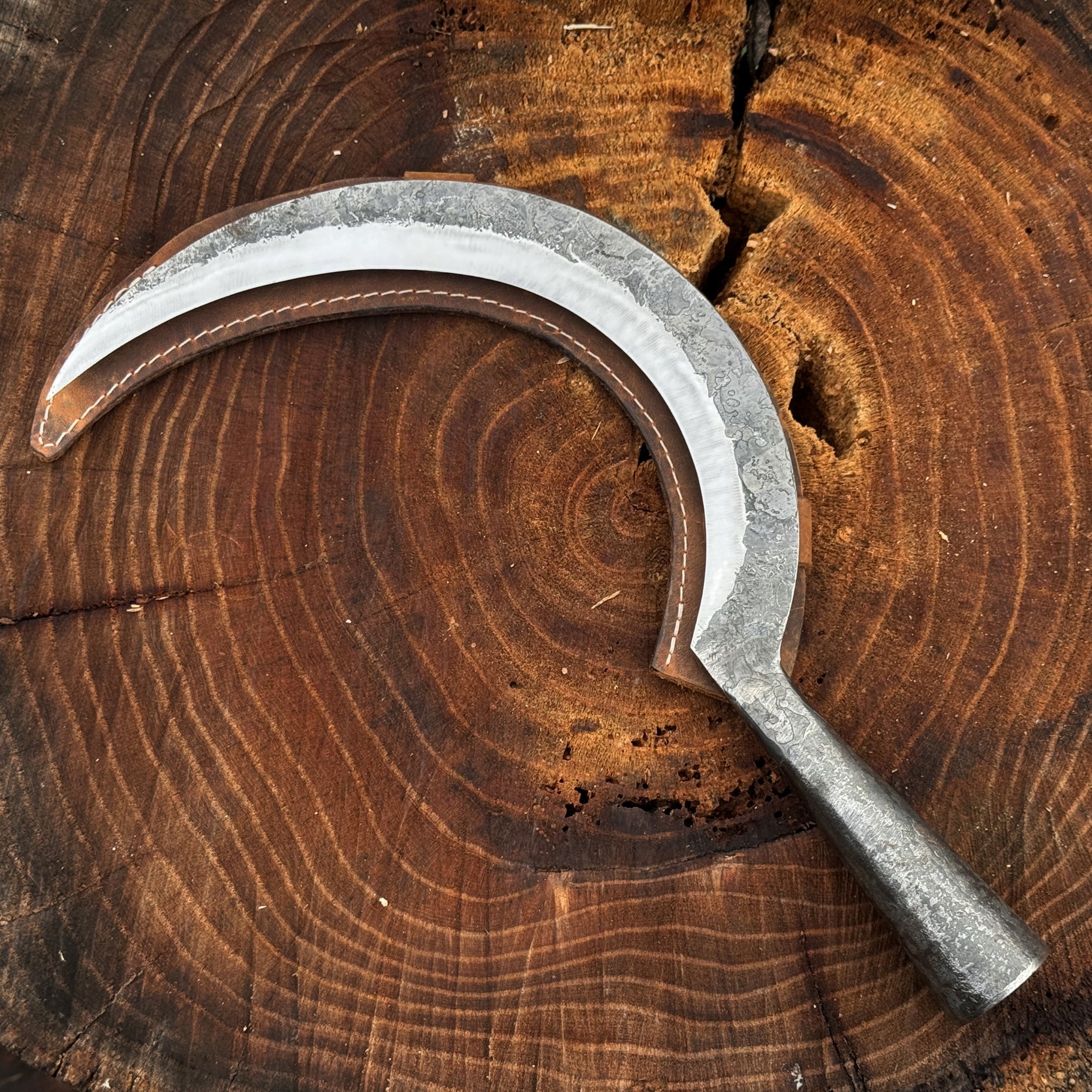 Hand - Forged Large Sickle, ⌀19 cm (7.5 inches) - 13