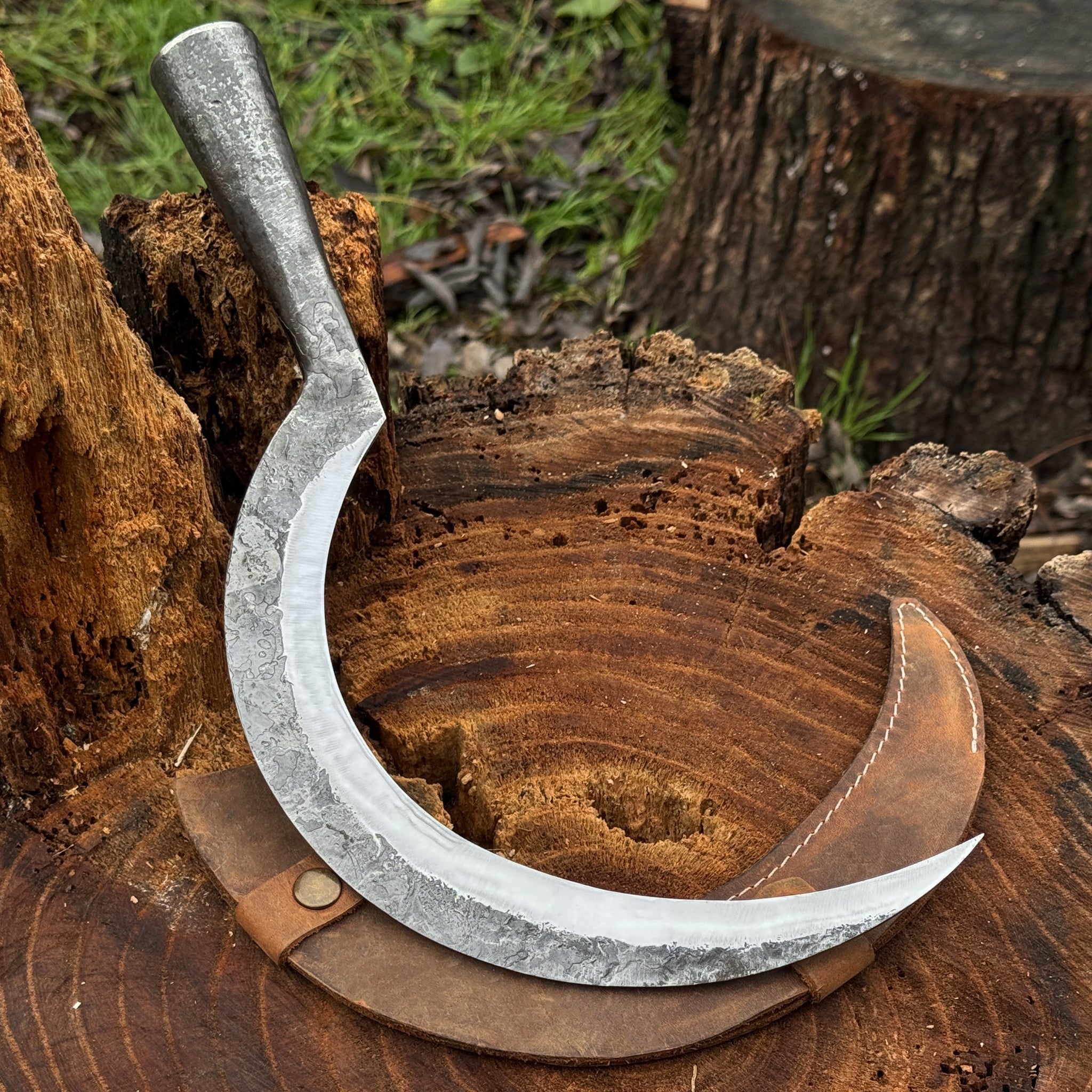 Hand - Forged Large Sickle, ⌀19 cm (7.5 inches) - 11