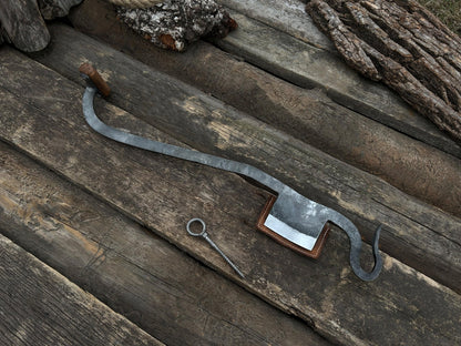 Hand - Forged Rounded Stock Knife - Cloggers knife - 7