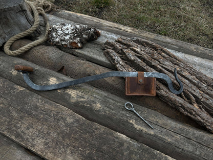 Hand - Forged Rounded Stock Knife - Cloggers knife - 2