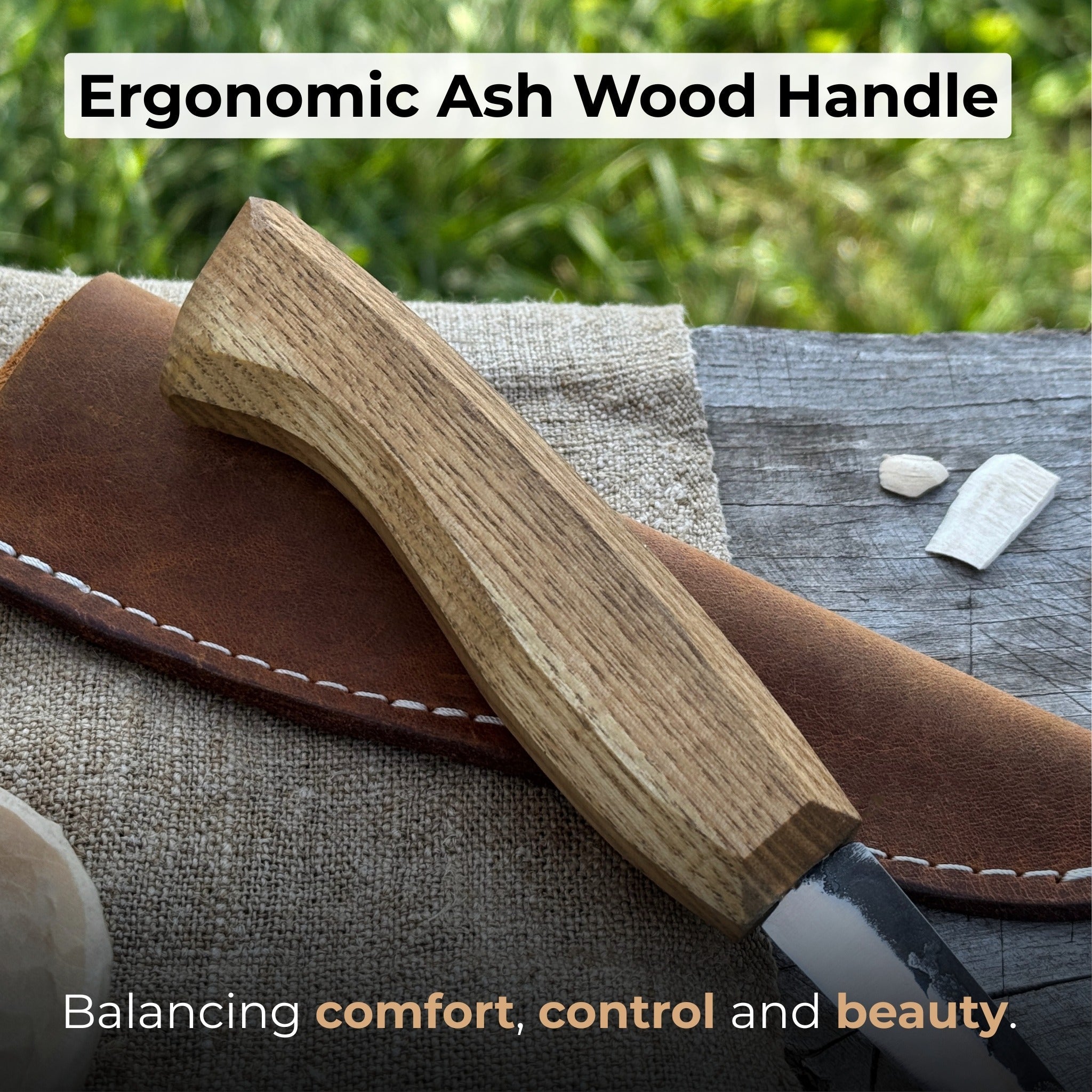 Hand - Forged Sloyd Knife, 7.5 cm (2.95 inches) - 3