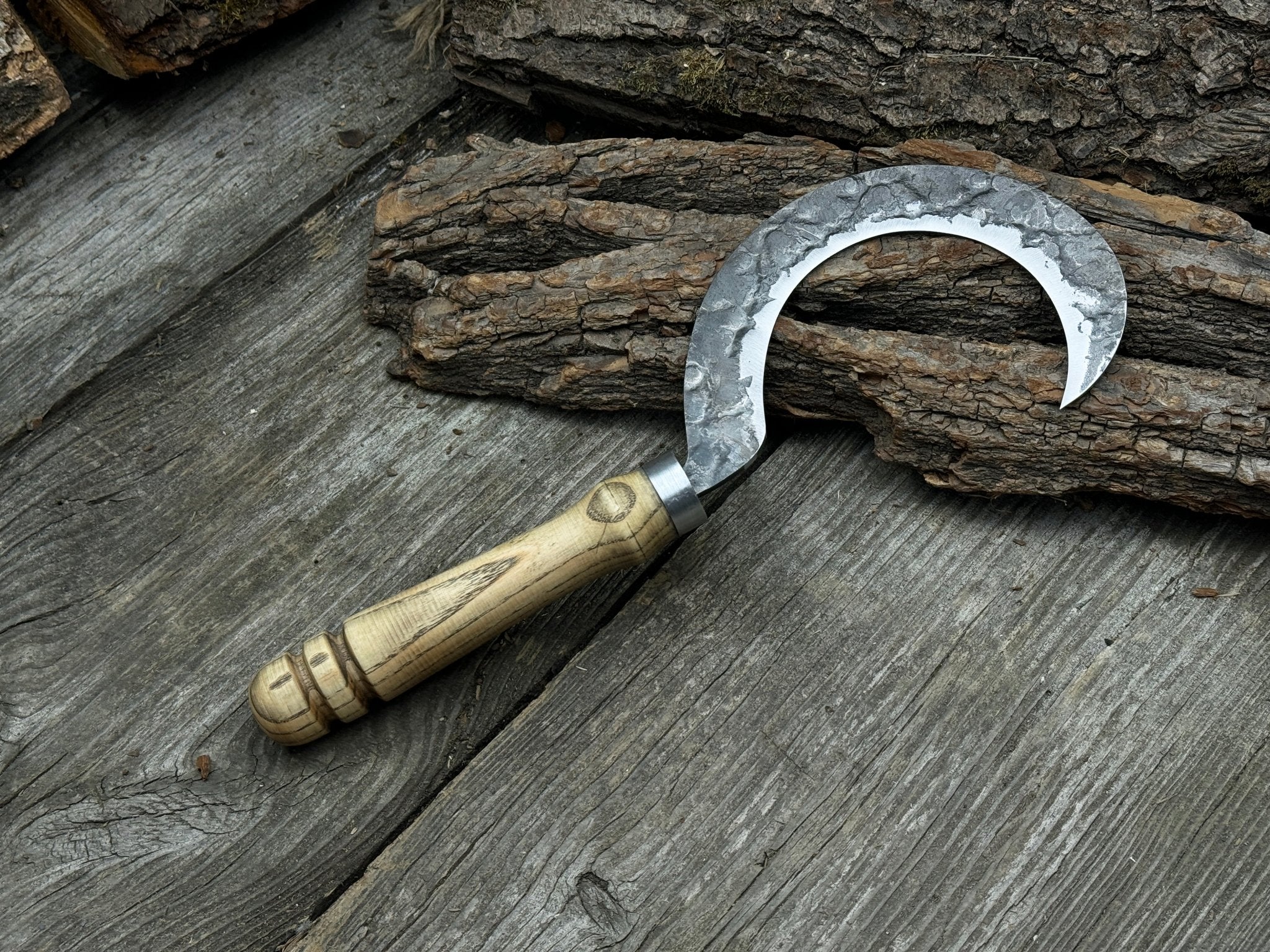 Hand - Forged Small Sickle, ⌀9 cm (3.54 inches) - 4