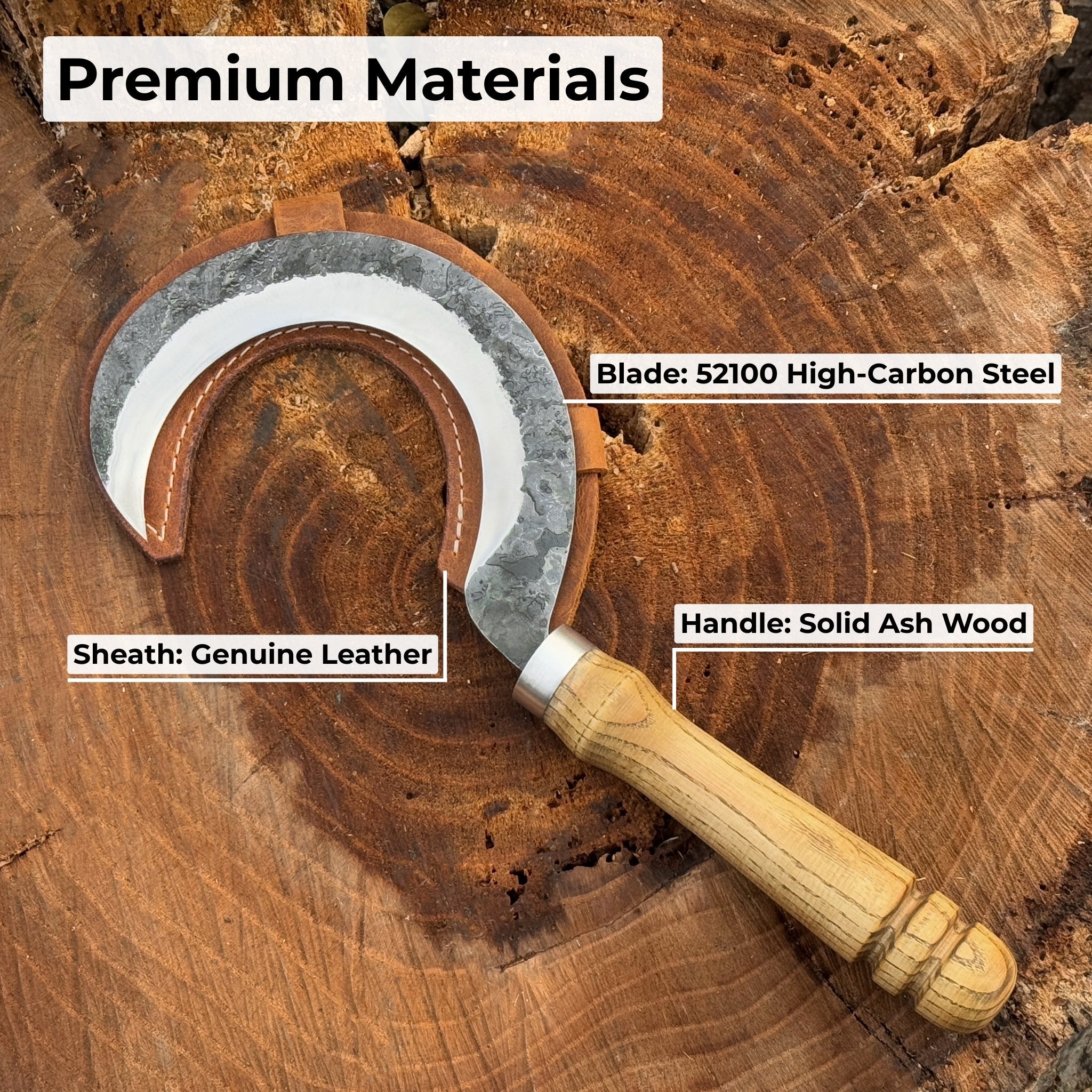 Hand - Forged Small Sickle, ⌀9 cm (3.54 inches) - 6