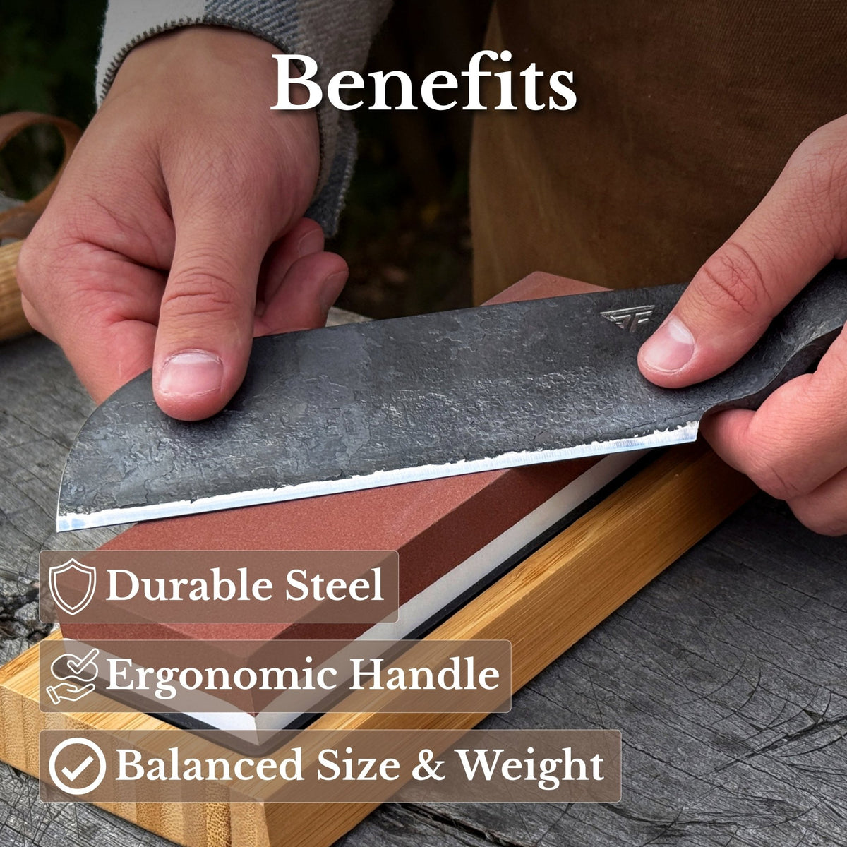 Hand-Forged Small Splitting Froe, 15.5 cm / 6.1 in - 8