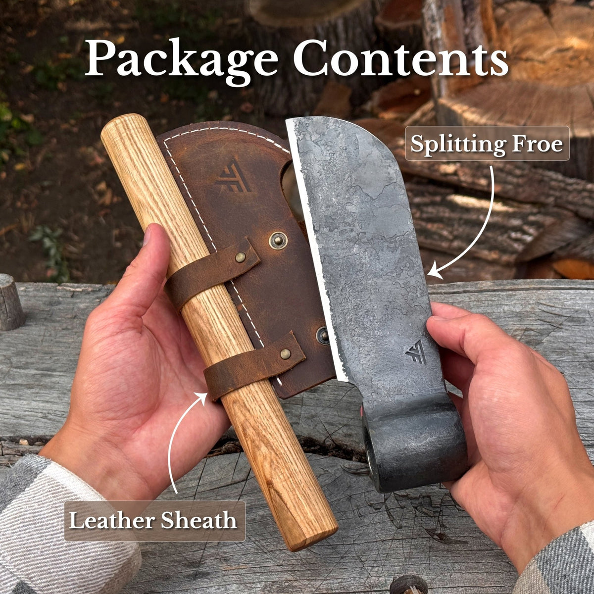 Hand-Forged Small Splitting Froe, 15.5 cm / 6.1 in - 9