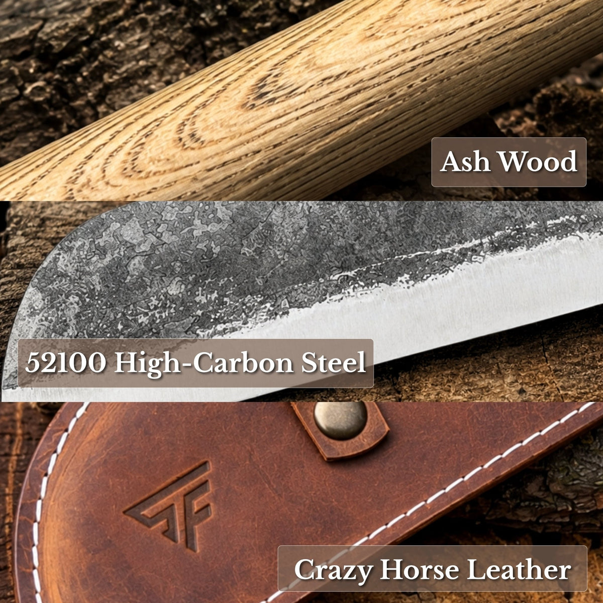 Hand-Forged Splitting Froe, 25.5 cm / 10 in - 7