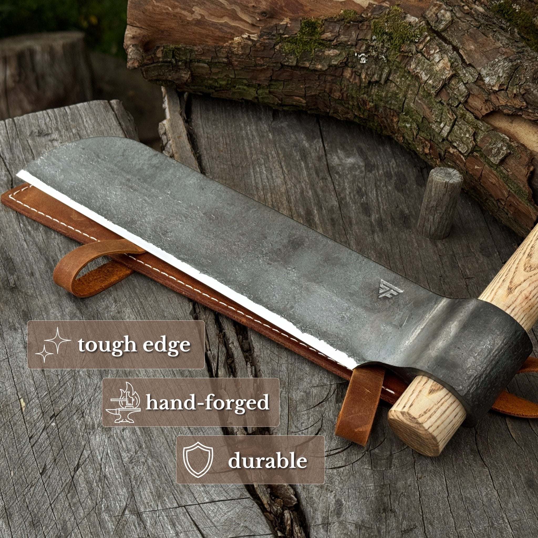 Hand-Forged Splitting Froe, Blade - 25.5 cm (10 inches) - 3