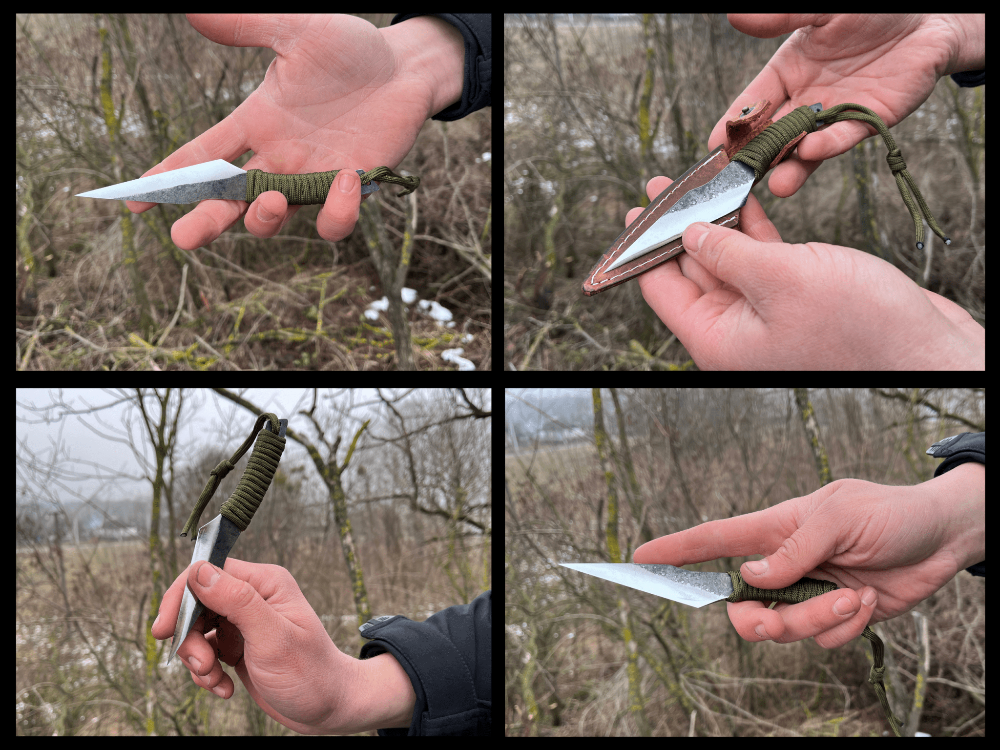 Hand - Forged Throwing Knife, 17 cm (6.6 inches) - 4