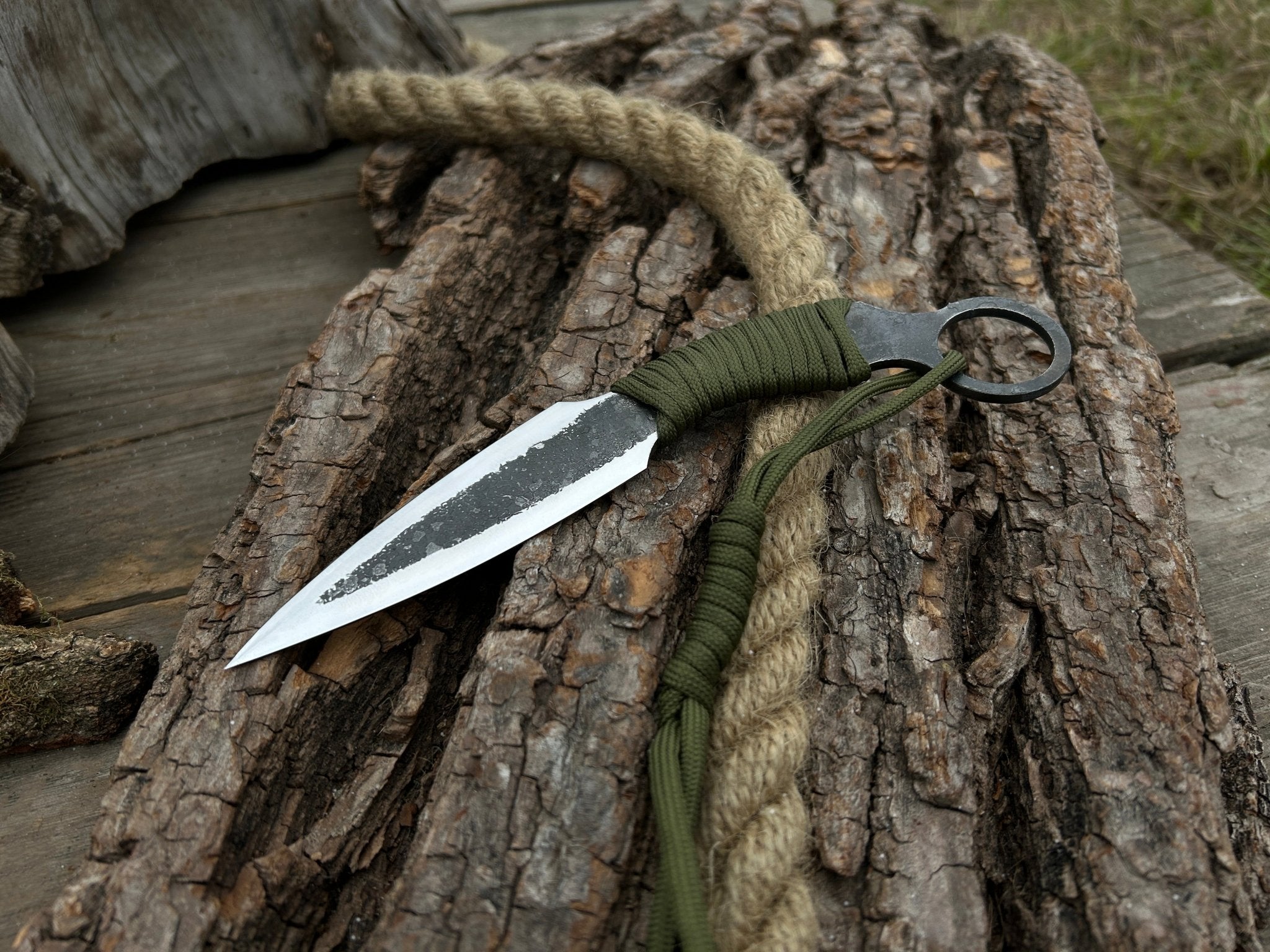 Hand - Forged Throwing Knife, 19.5 cm (7.6 inches) - 6