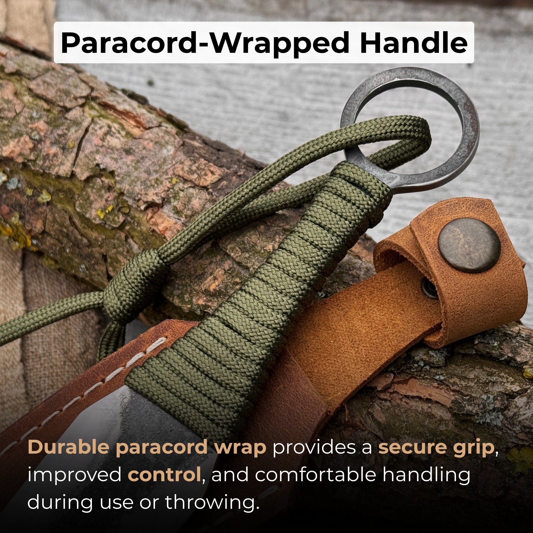 Hand - Forged Throwing Knife, 23 cm (9 inches) - 3